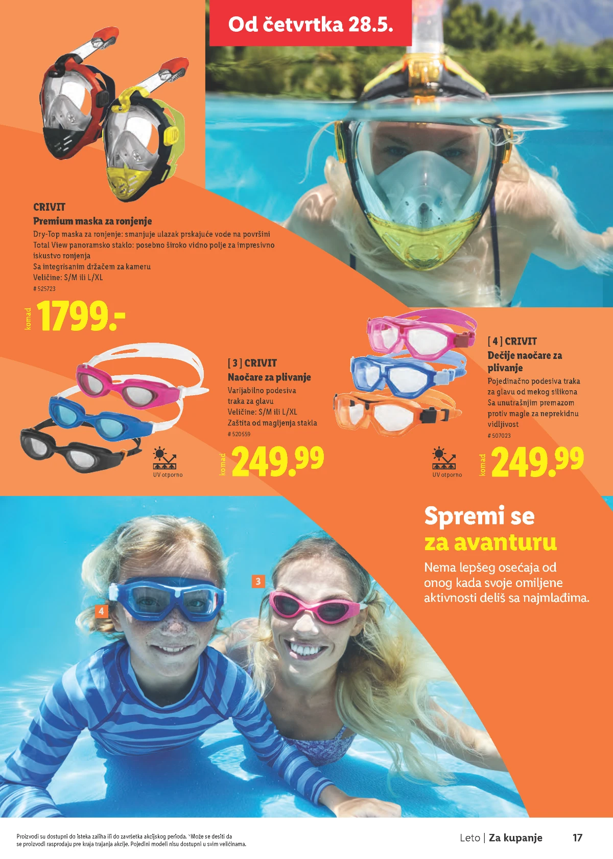 Lidl Leto 2026 strana 17 – oprema za kupanje, plažu i putovanja Lidl Leto 2026 strana 17 – asortiman za uživanje tokom leta