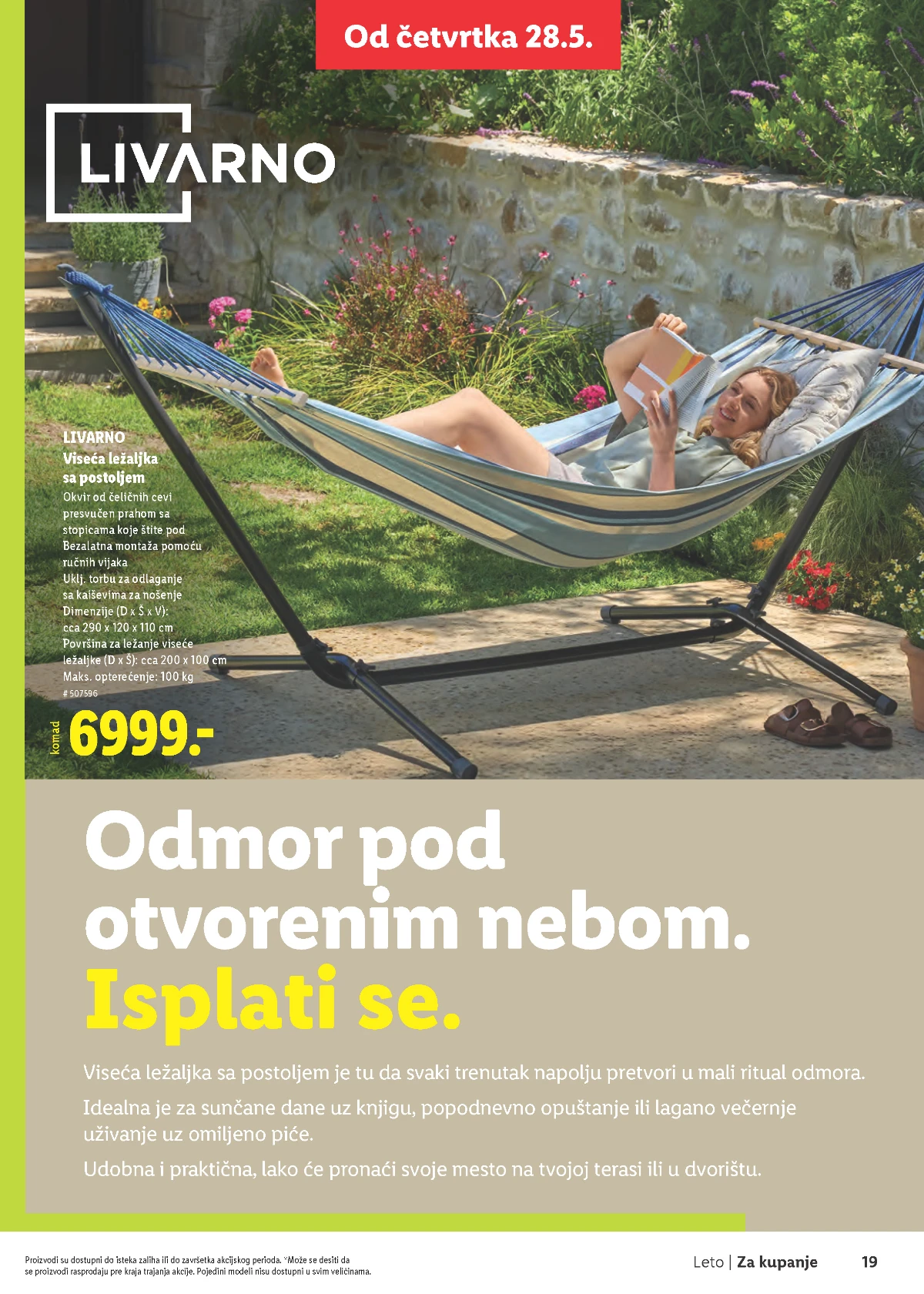 Lidl Leto 2026 strana 19 – oprema za kupanje, plažu i putovanja Lidl Leto 2026 strana 19 – asortiman za uživanje tokom leta