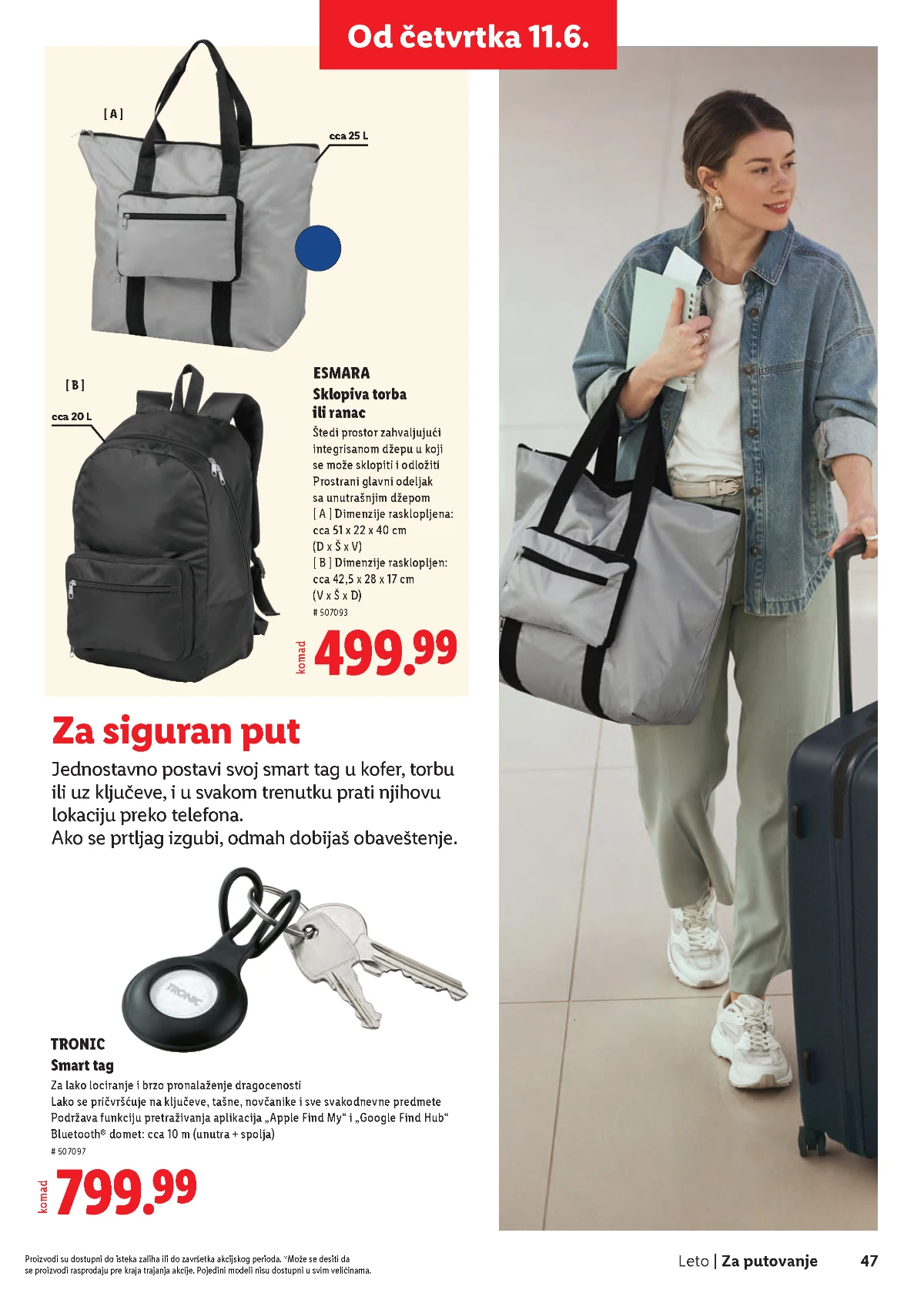 Lidl Leto 2026 strana 47 – oprema za kupanje, plažu i putovanja Lidl Leto 2026 strana 47 – asortiman za uživanje tokom leta