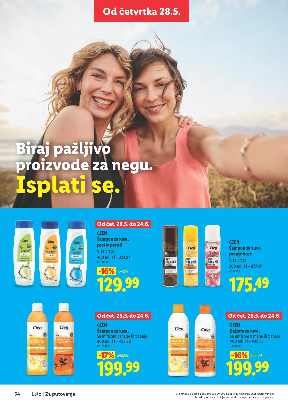 Lidl Leto 2026 strana 54 – oprema za kupanje, plažu i putovanja Lidl Leto 2026 strana 54 – asortiman za uživanje tokom leta