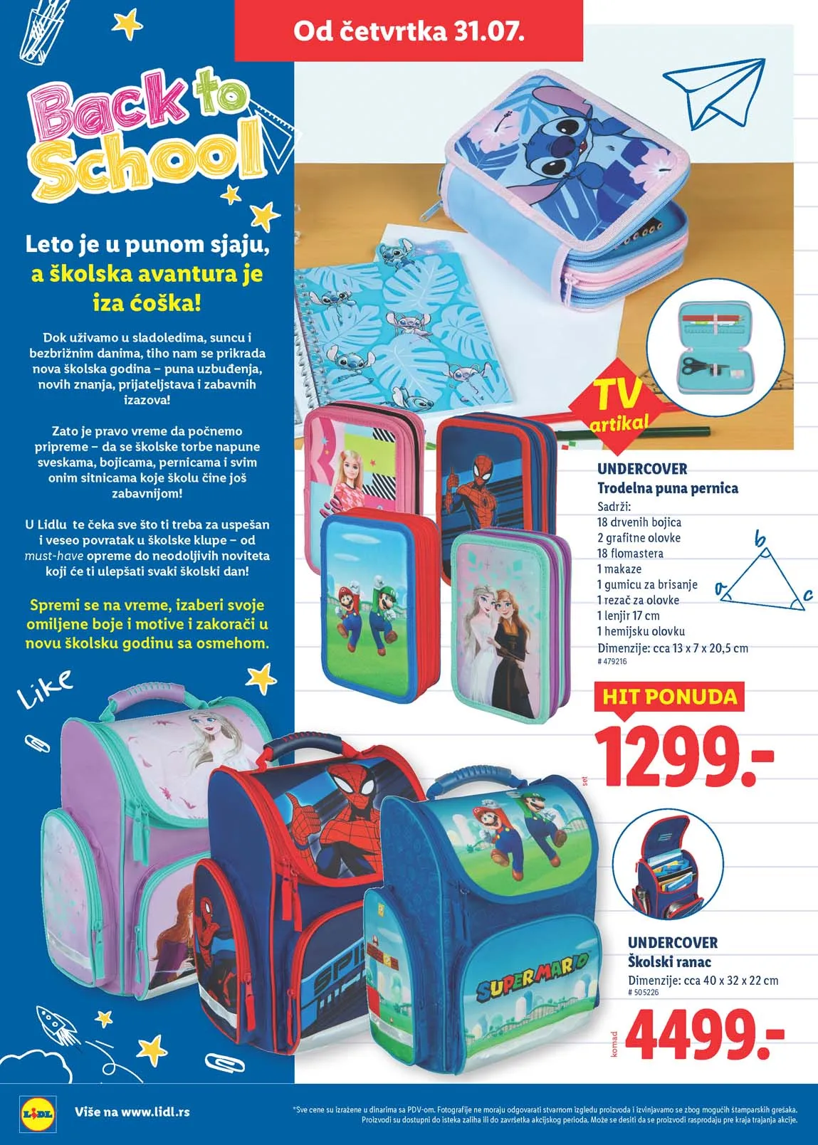 Lidl školski katalog