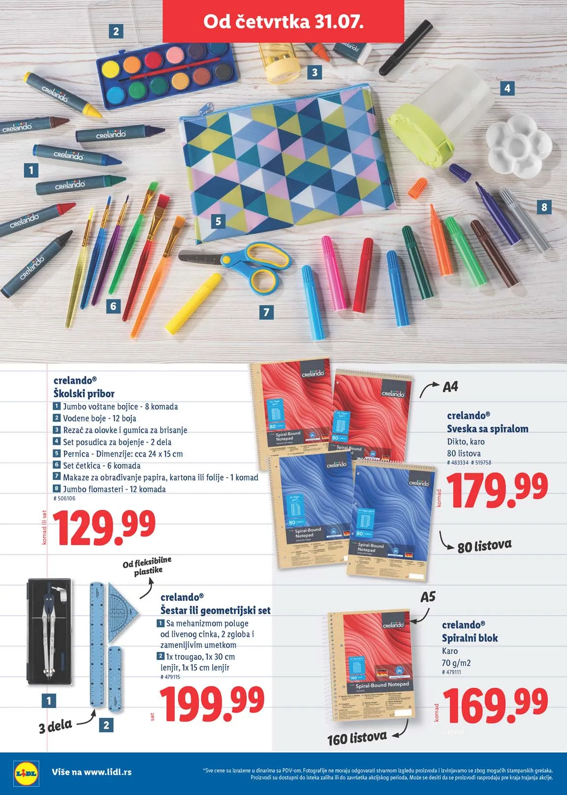 Lidl školski katalog