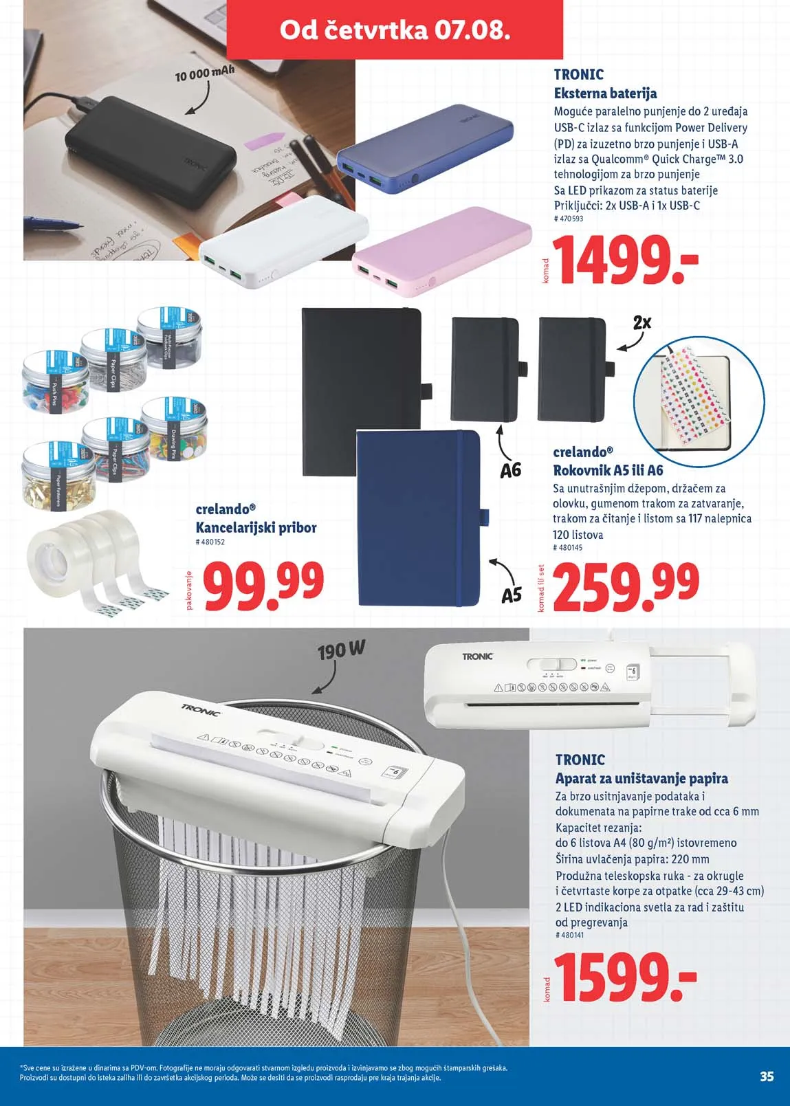 Lidl školski katalog
