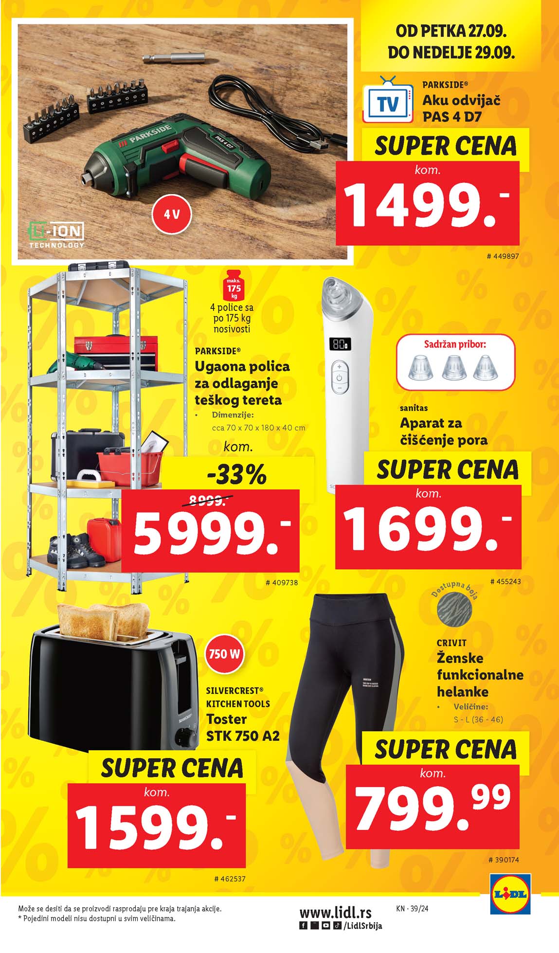 LIDL SNIZENJE SNIZENJA  KATALOG AKCIJA