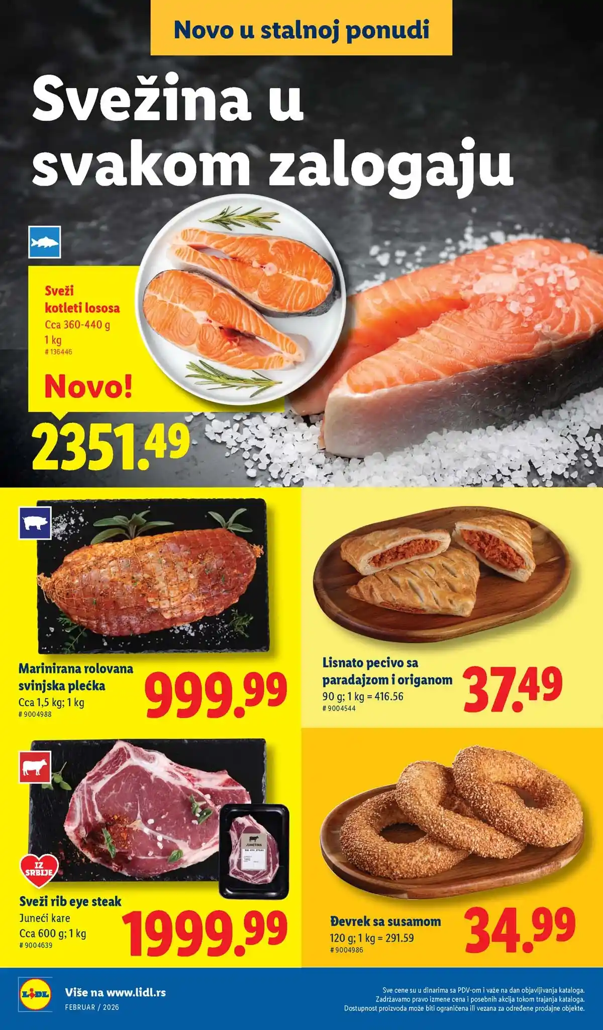 Lidl katalog sniženja „Novo, a već omiljeno“ – strana 2, februar 2026 Srbija