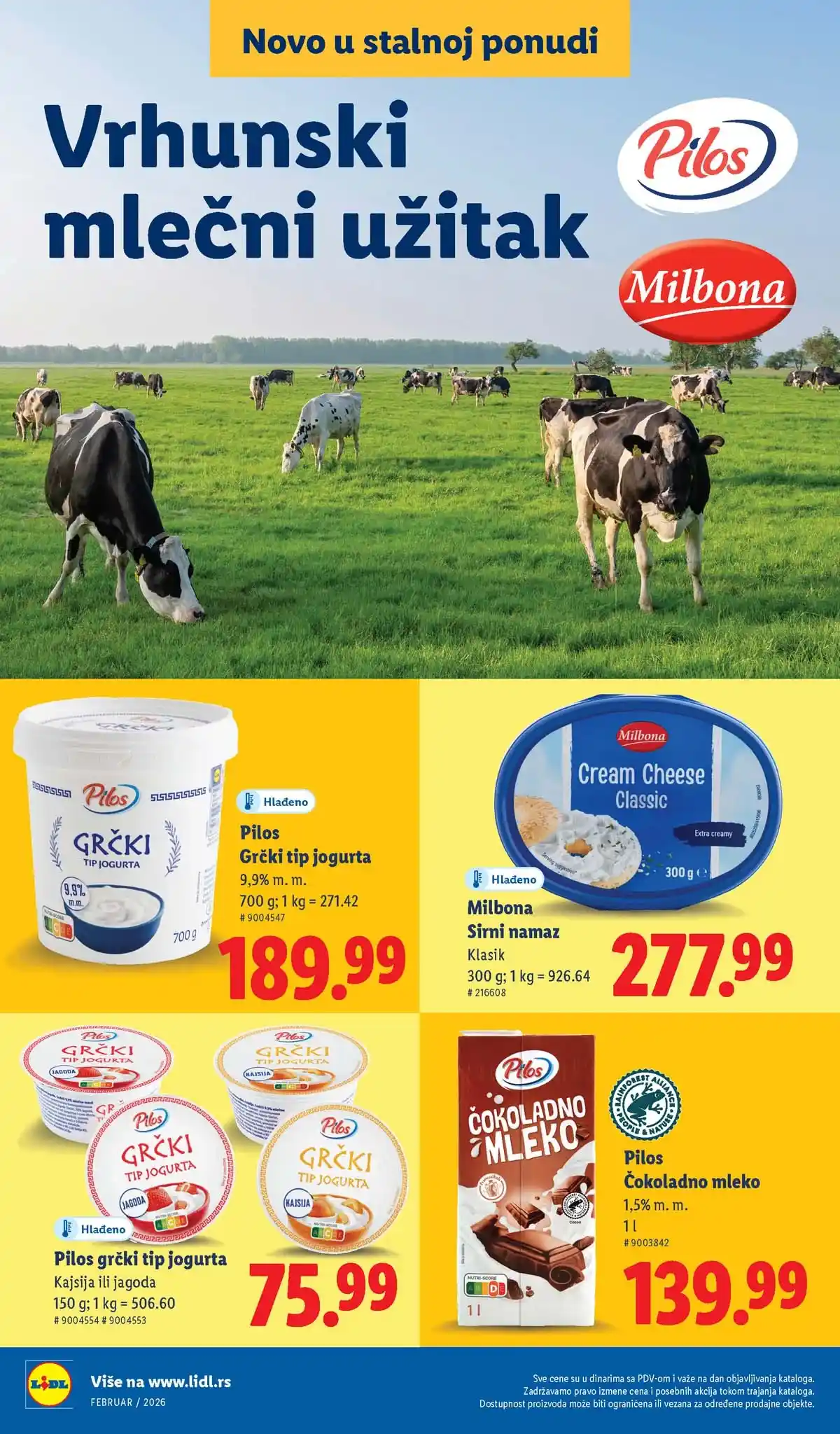 Lidl katalog sniženja „Novo, a već omiljeno“ – strana 6, februar 2026 Srbija