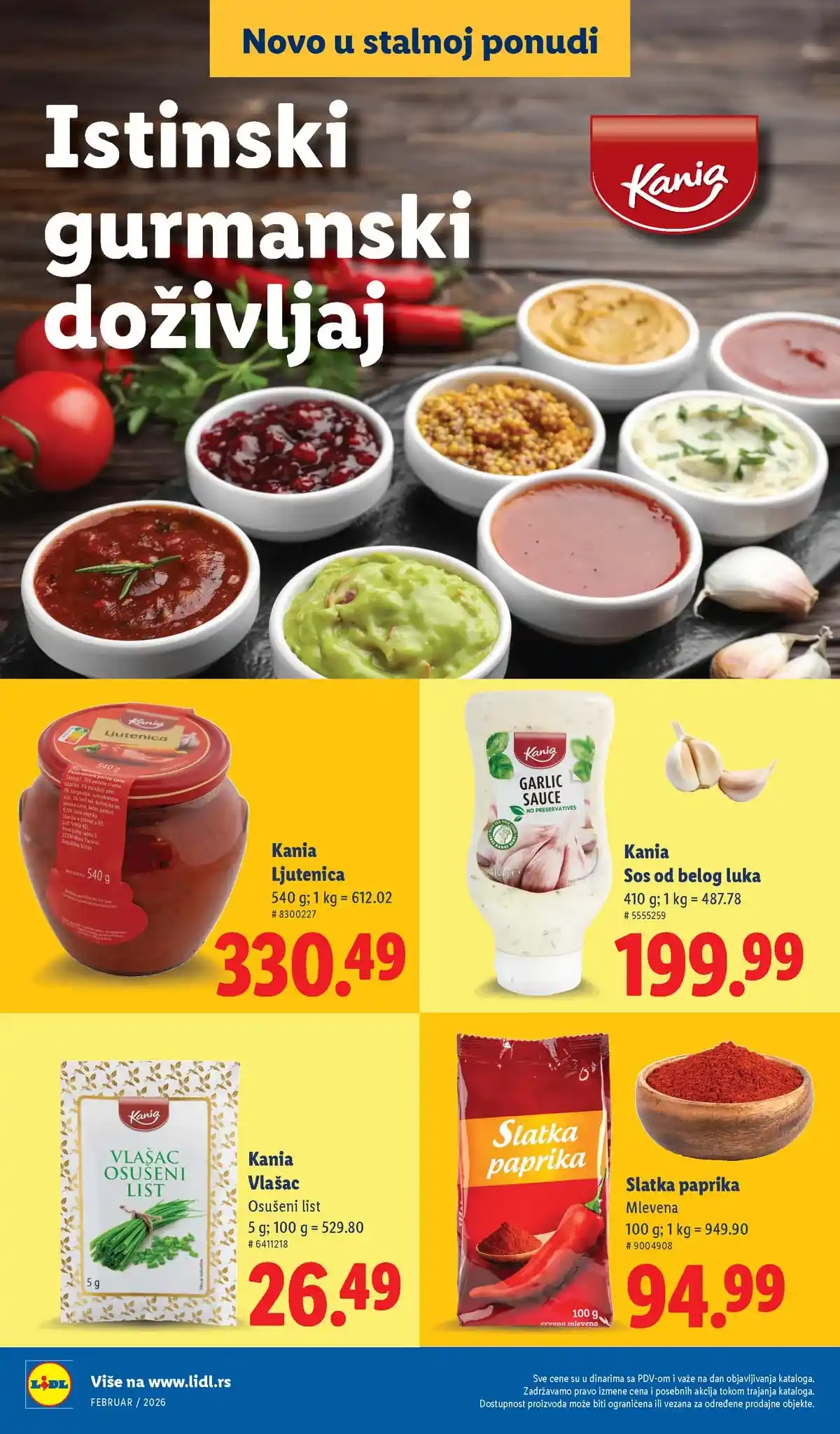 Lidl katalog sniženja „Novo, a već omiljeno“ – strana 8, februar 2026 Srbija