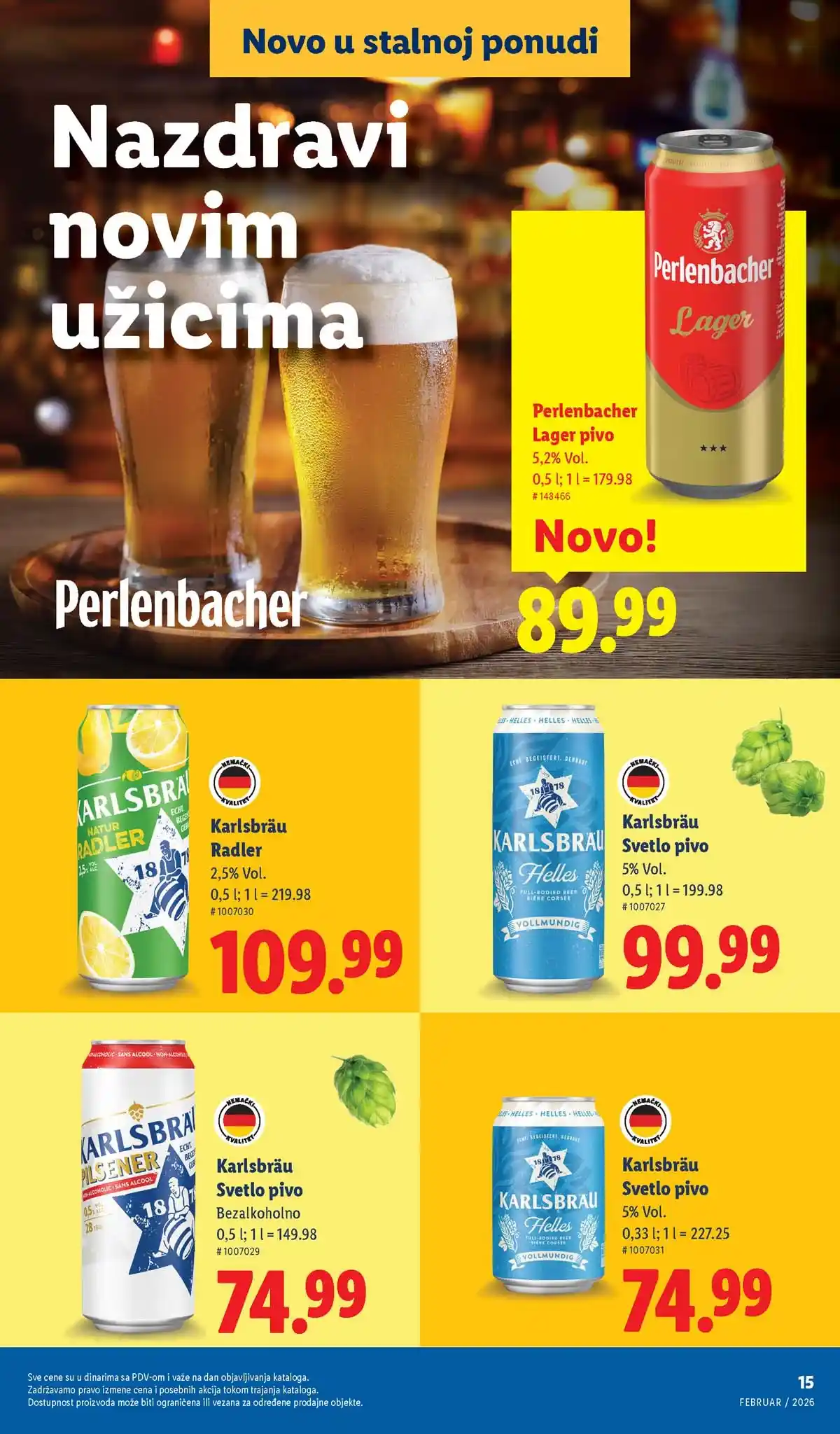 Lidl katalog sniženja „Novo, a već omiljeno“ – strana 15, februar 2026 Srbija