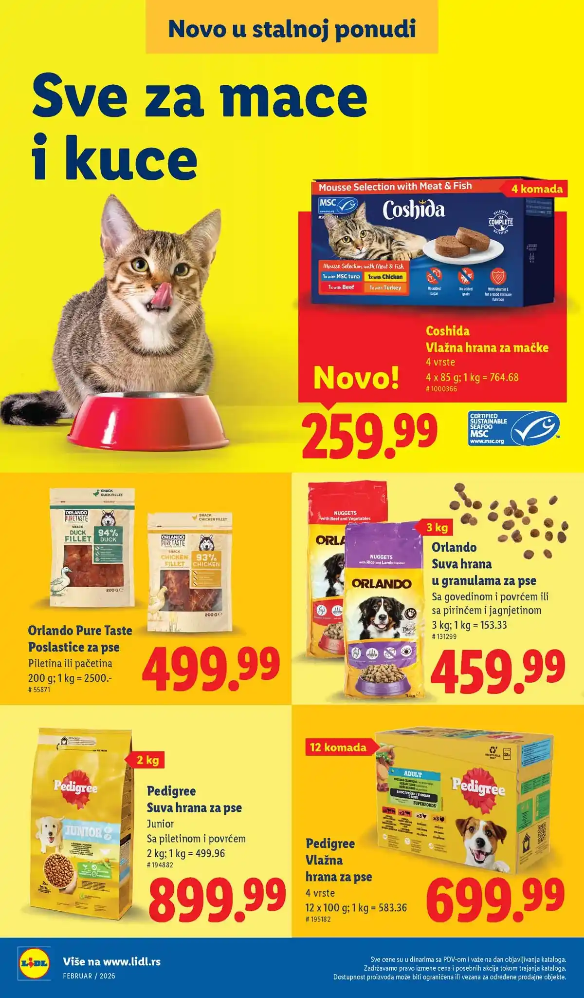 Lidl katalog sniženja „Novo, a već omiljeno“ – strana 16, februar 2026 Srbija