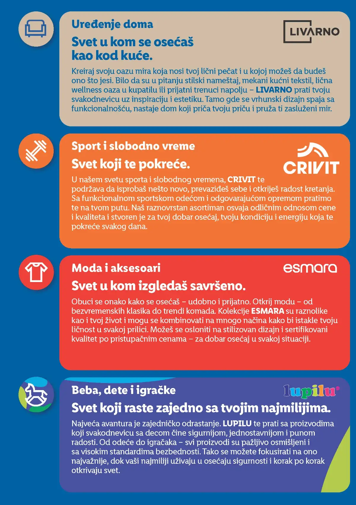 Lidl uređenje doma sport moda i igračke katalog Srbija do 07.05.2026