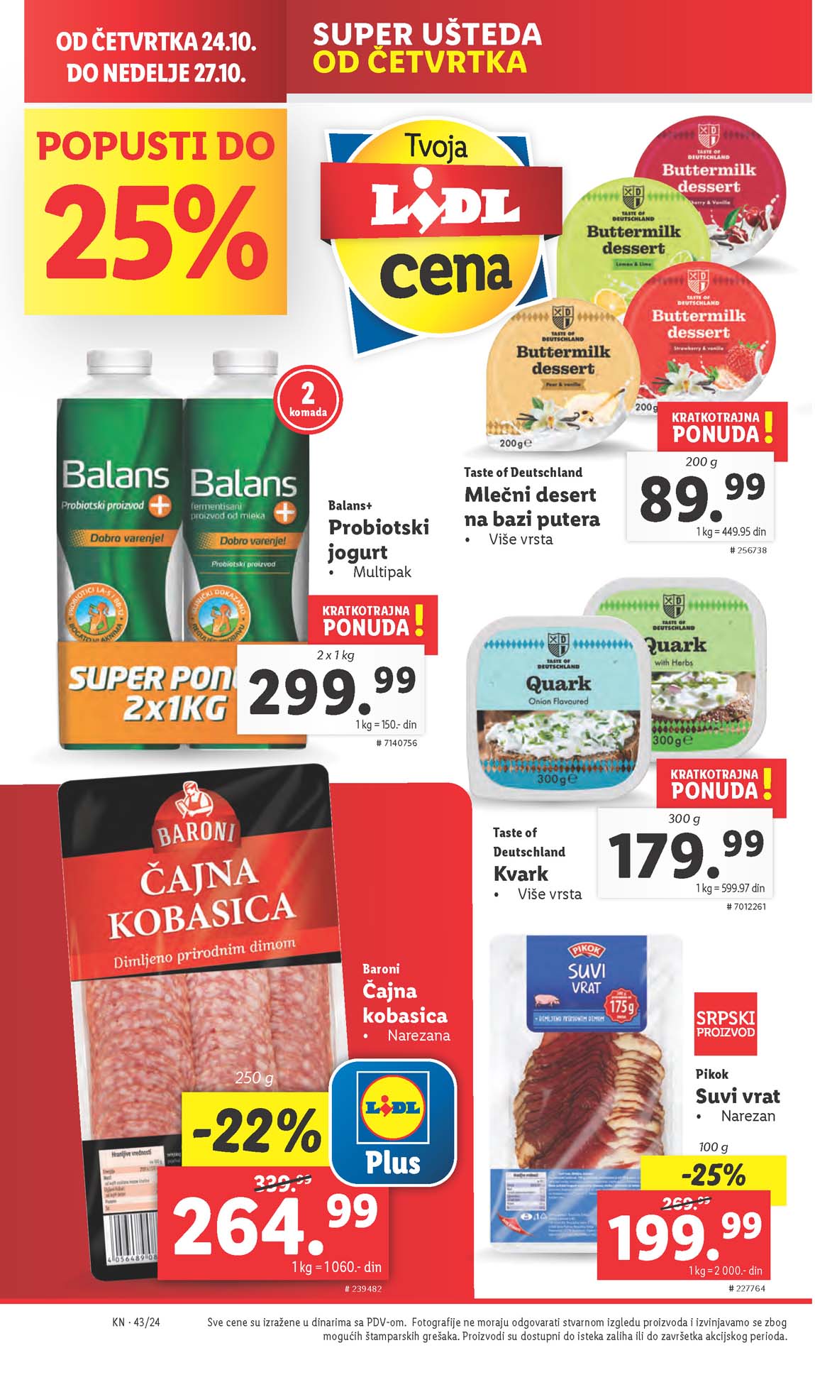 LIDL SNIZENJE SNIZENJA  KATALOG AKCIJA