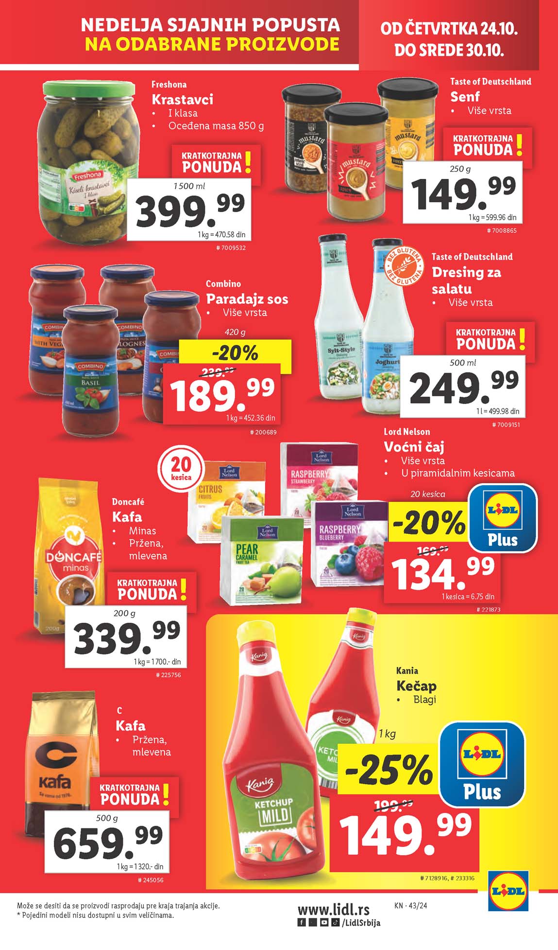 LIDL SNIZENJE SNIZENJA  KATALOG AKCIJA