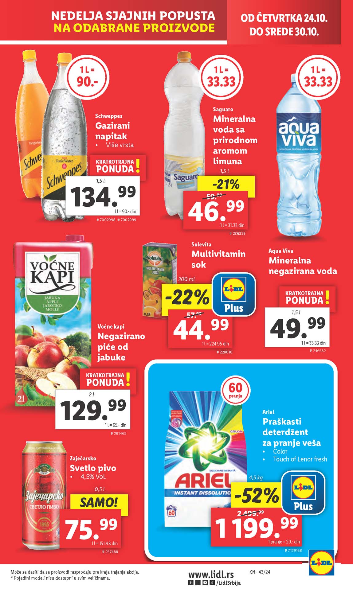 LIDL SNIZENJE SNIZENJA  KATALOG AKCIJA