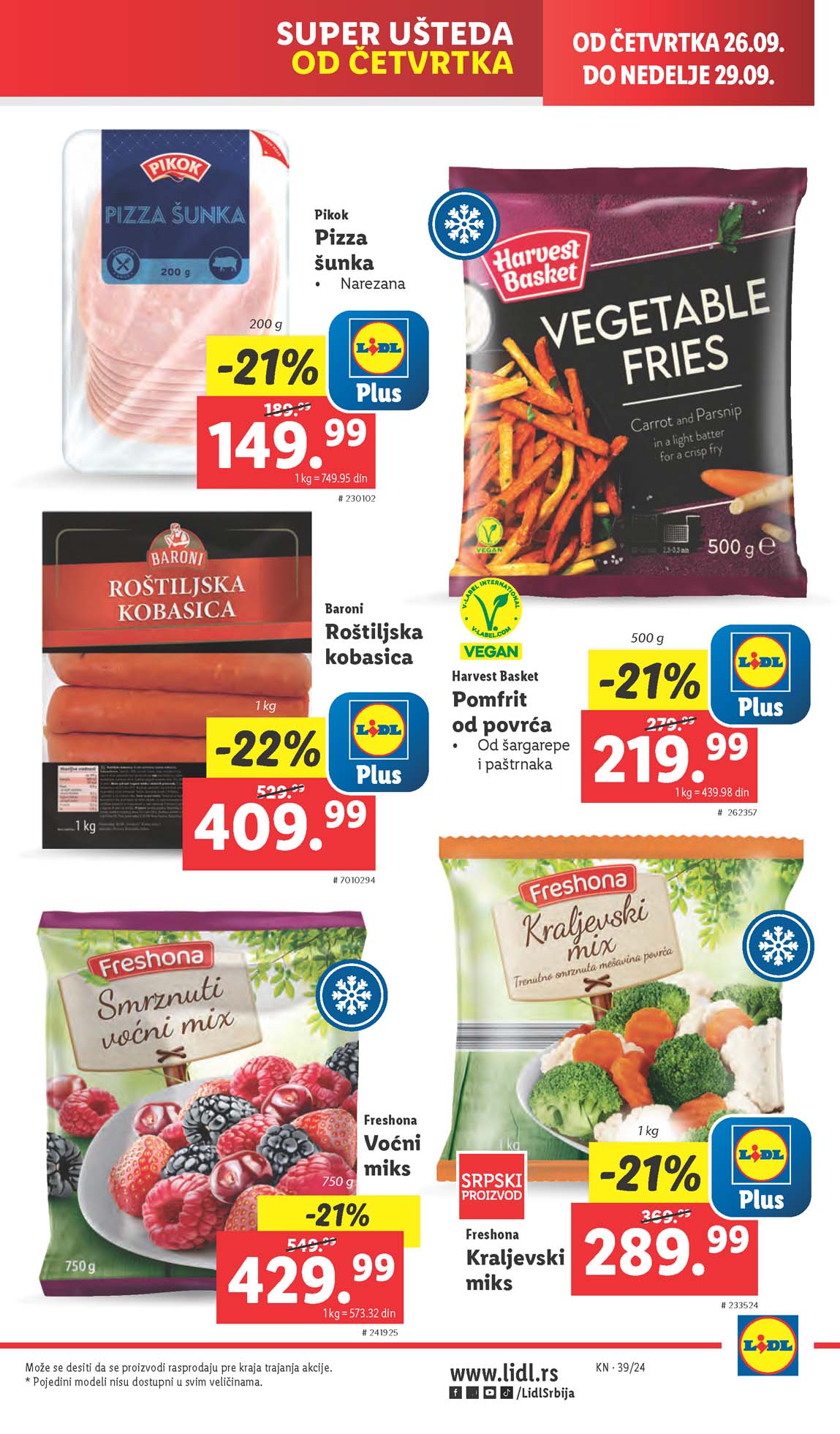 LIDL SNIZENJE SNIZENJA  KATALOG AKCIJA