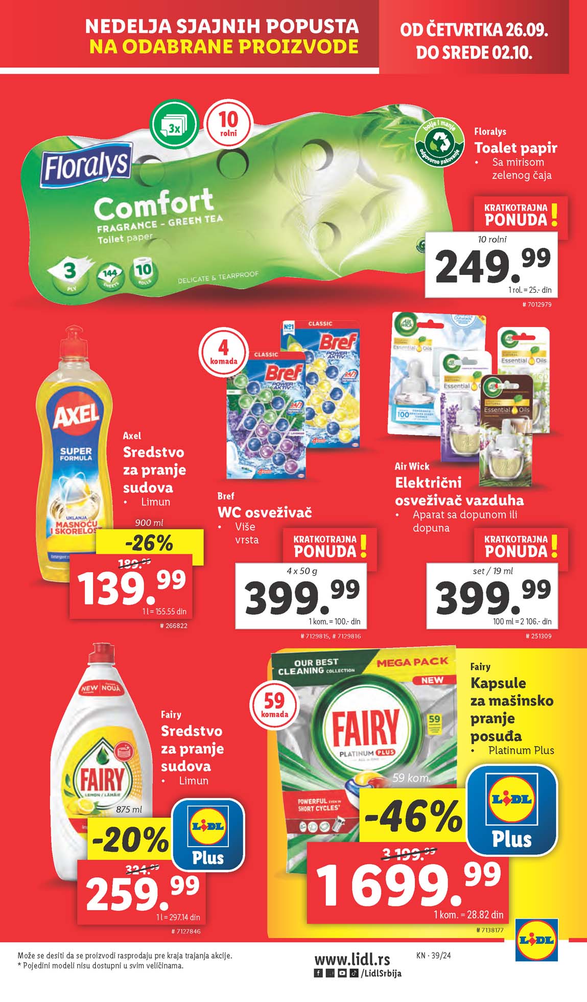 LIDL SNIZENJE SNIZENJA  KATALOG AKCIJA