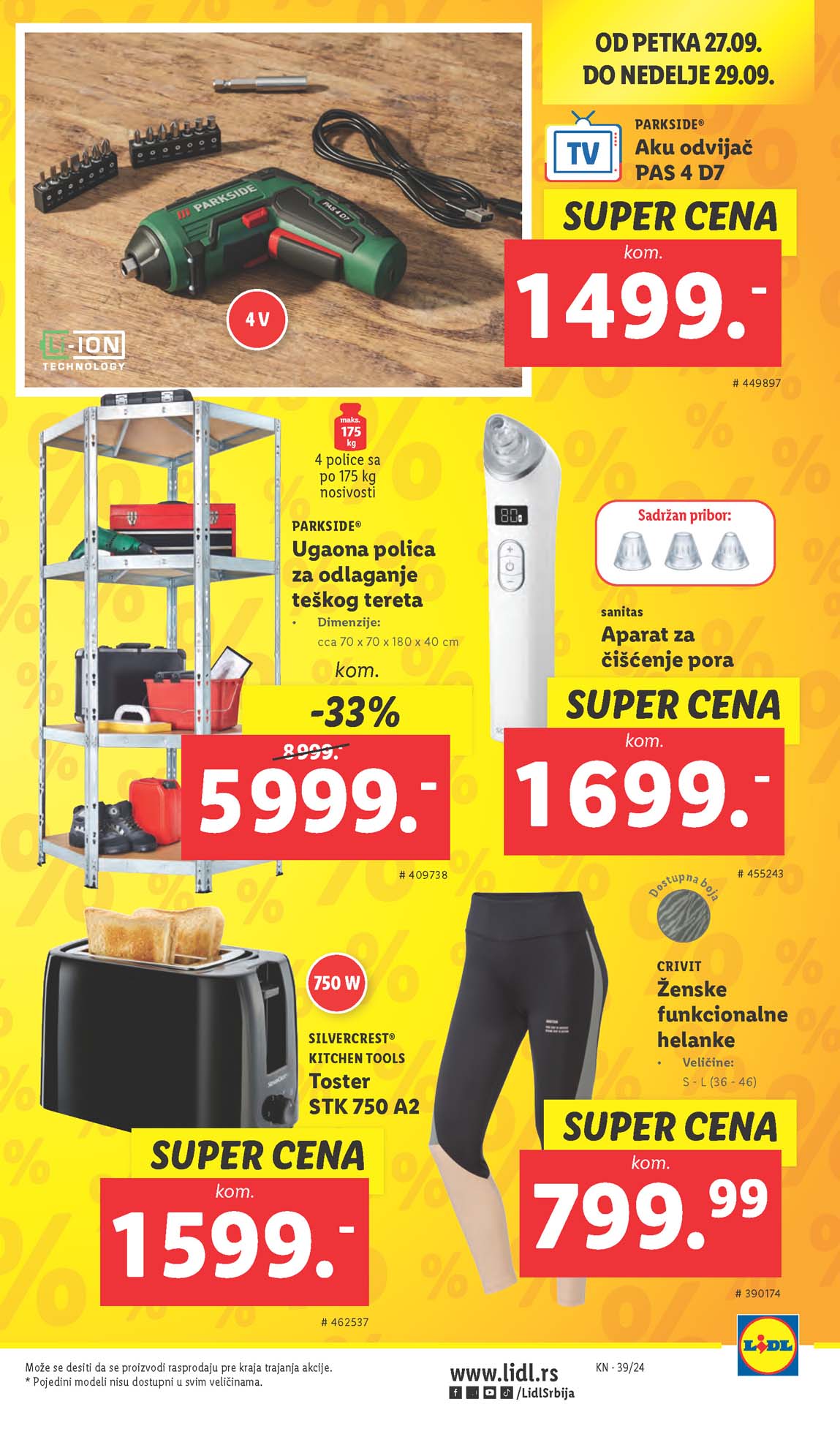 LIDL SNIZENJE SNIZENJA  KATALOG AKCIJA