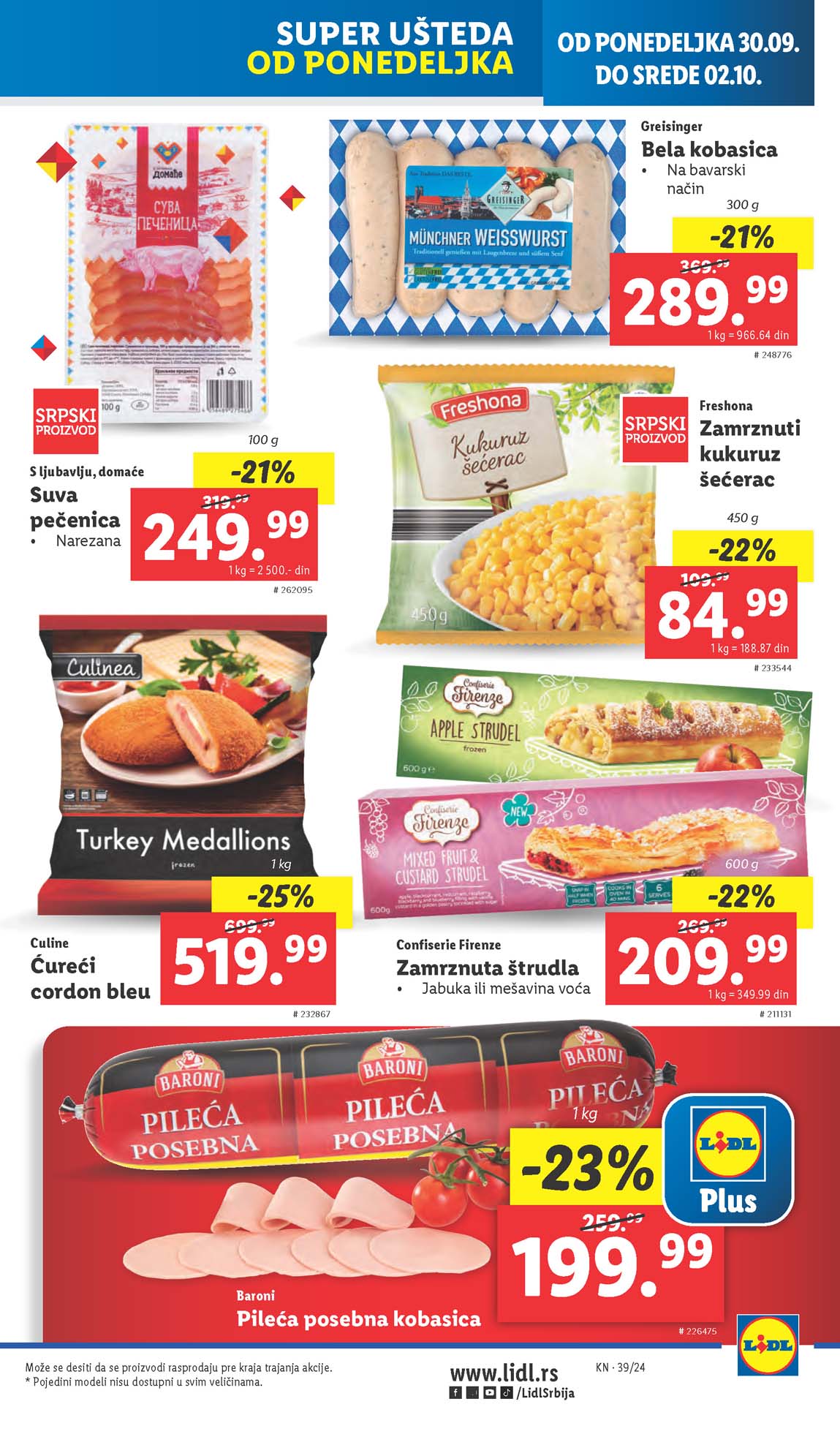 LIDL SNIZENJE SNIZENJA  KATALOG AKCIJA