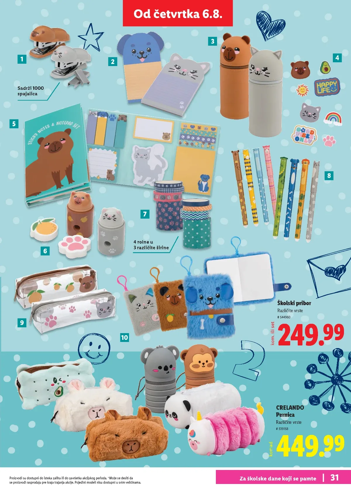 Lidl školski katalog stranica 31 – CRELANDO pernice i kancelarijski pribor