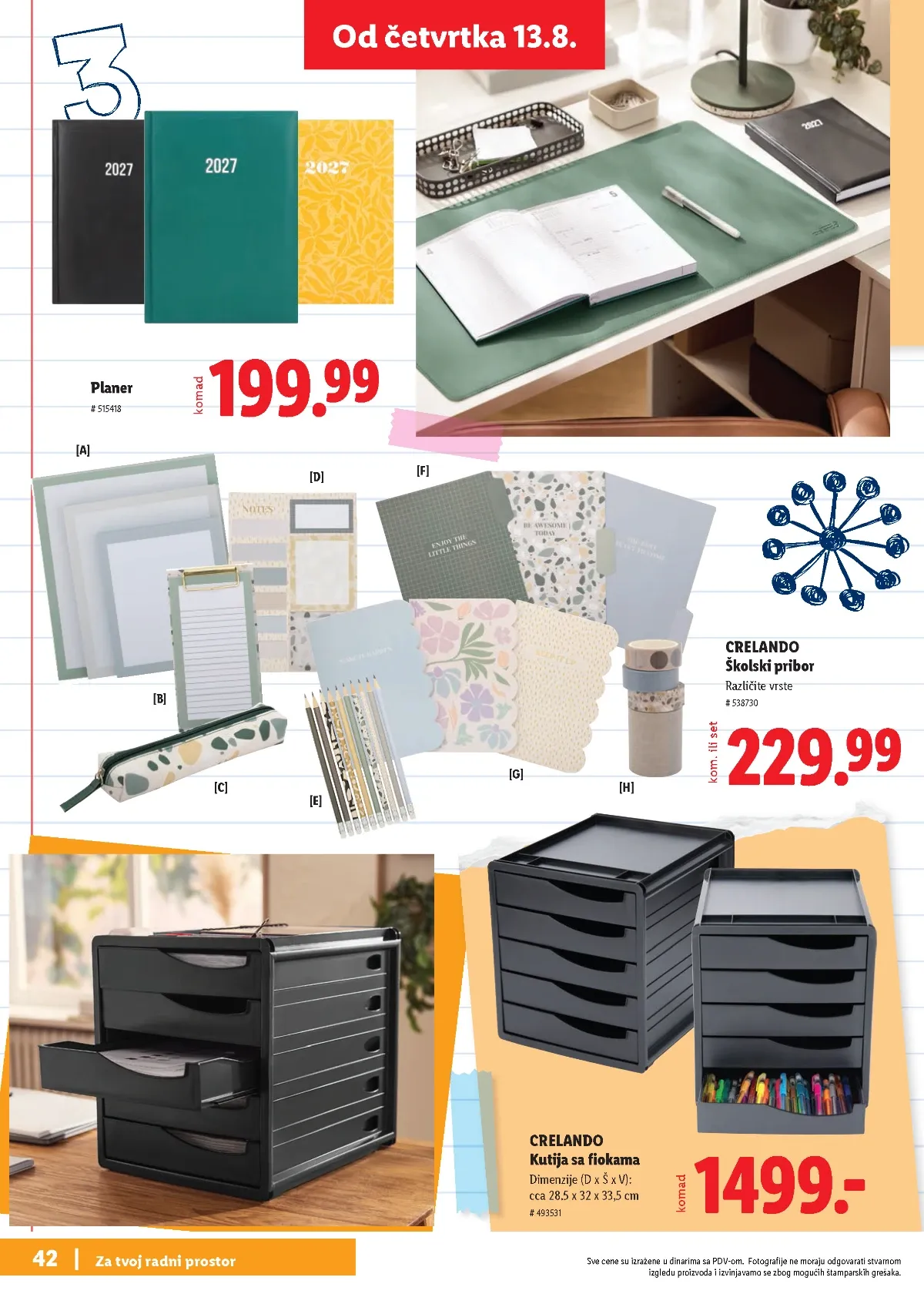Lidl školski katalog stranica 42 – kancelarijski pribor i oprema
