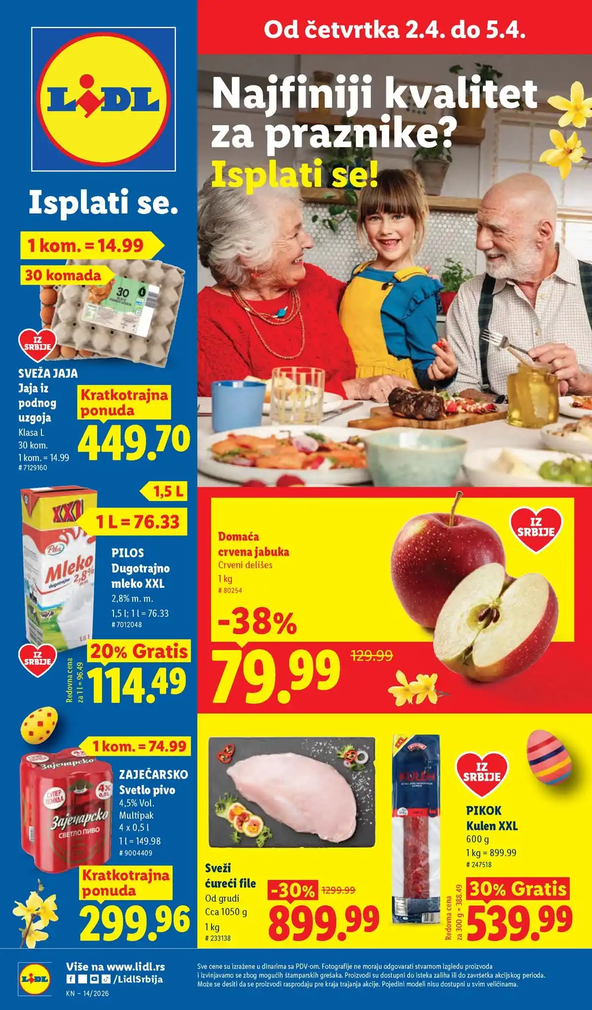 Lidl akcija stiže novi katalog sniženja do 08.04.2026 Srbija
