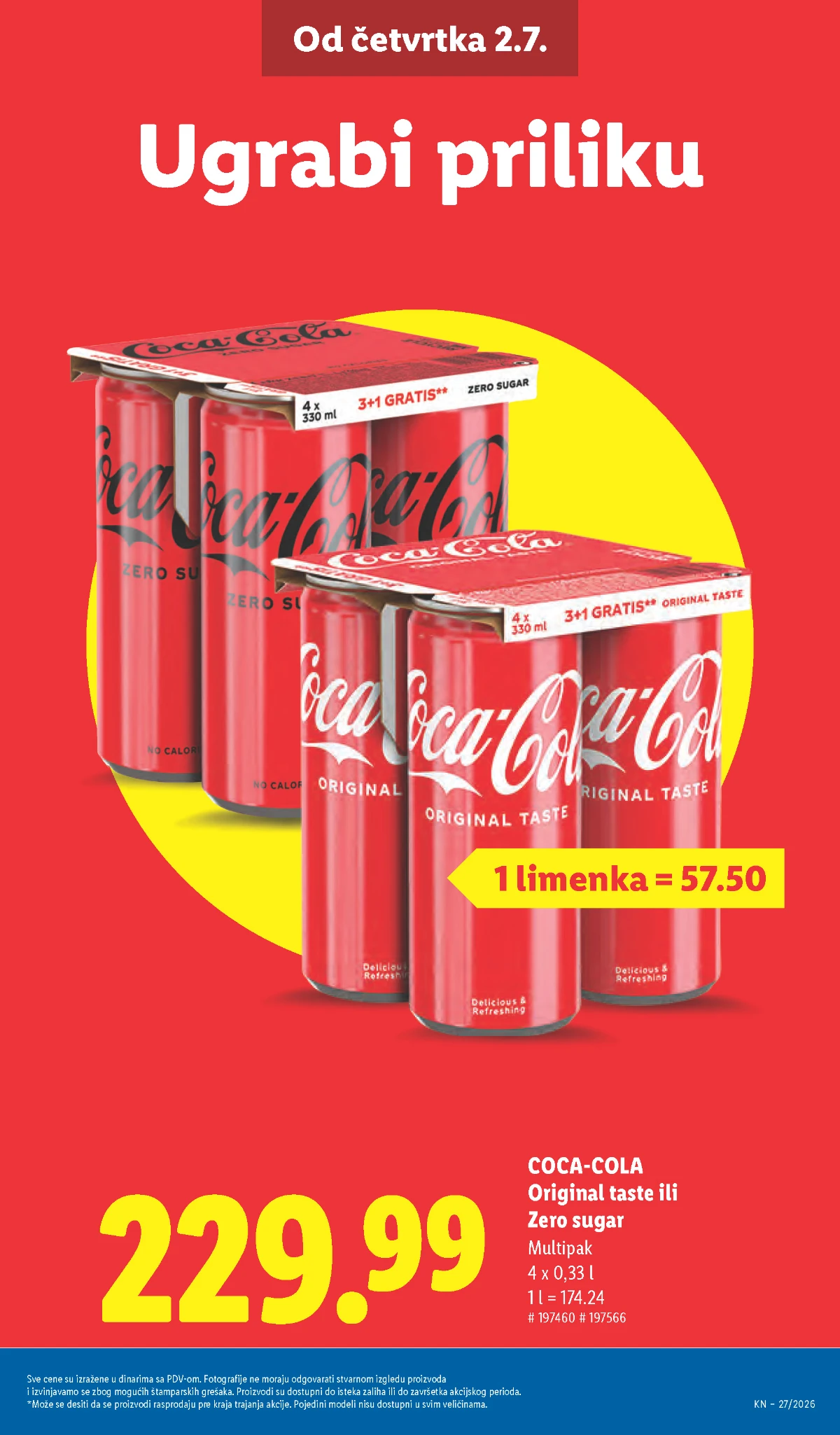 Čokolade, keksi i grickalice na akciji u Lidl katalogu od 02.07. do 08.07.2026