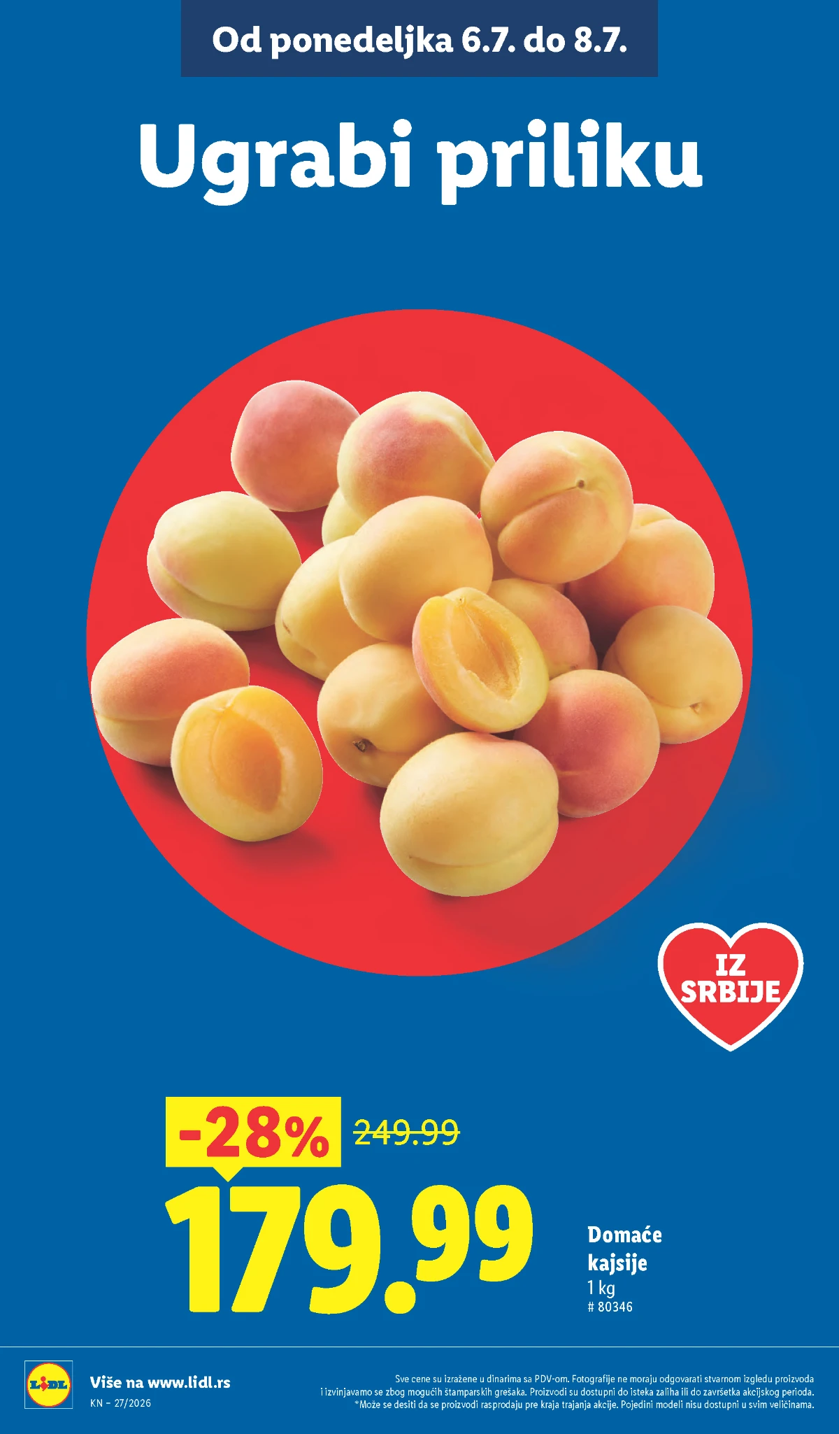 Mlečni proizvodi, sirevi i delikatesi na akciji u Lidl katalogu od 02.07. do 08.07.2026