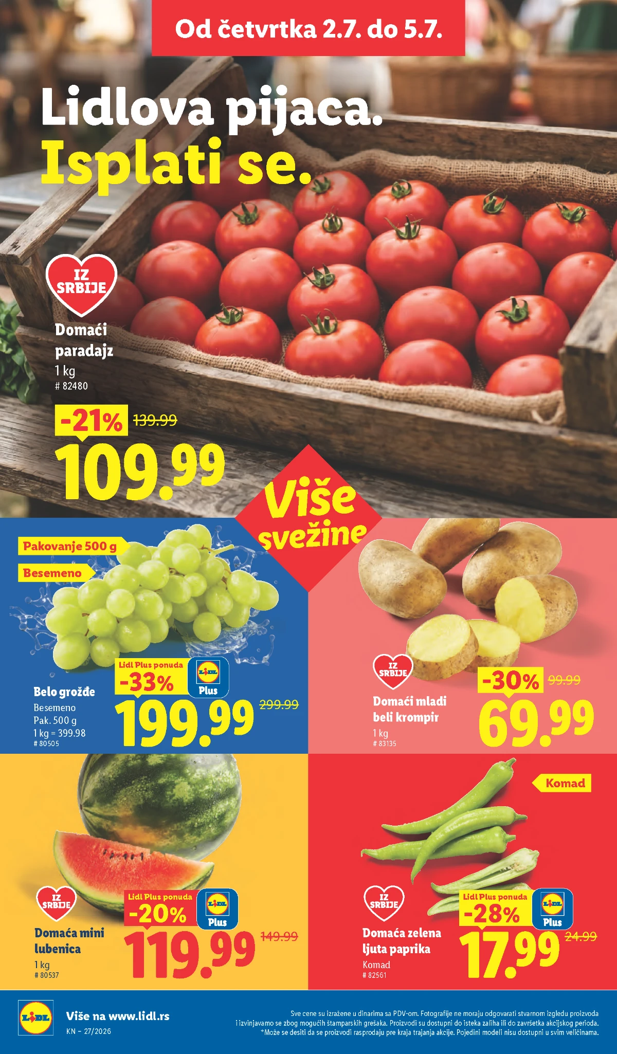 Posuđe i kuhinjski pribor na akciji u Lidl katalogu od 02.07. do 08.07.2026