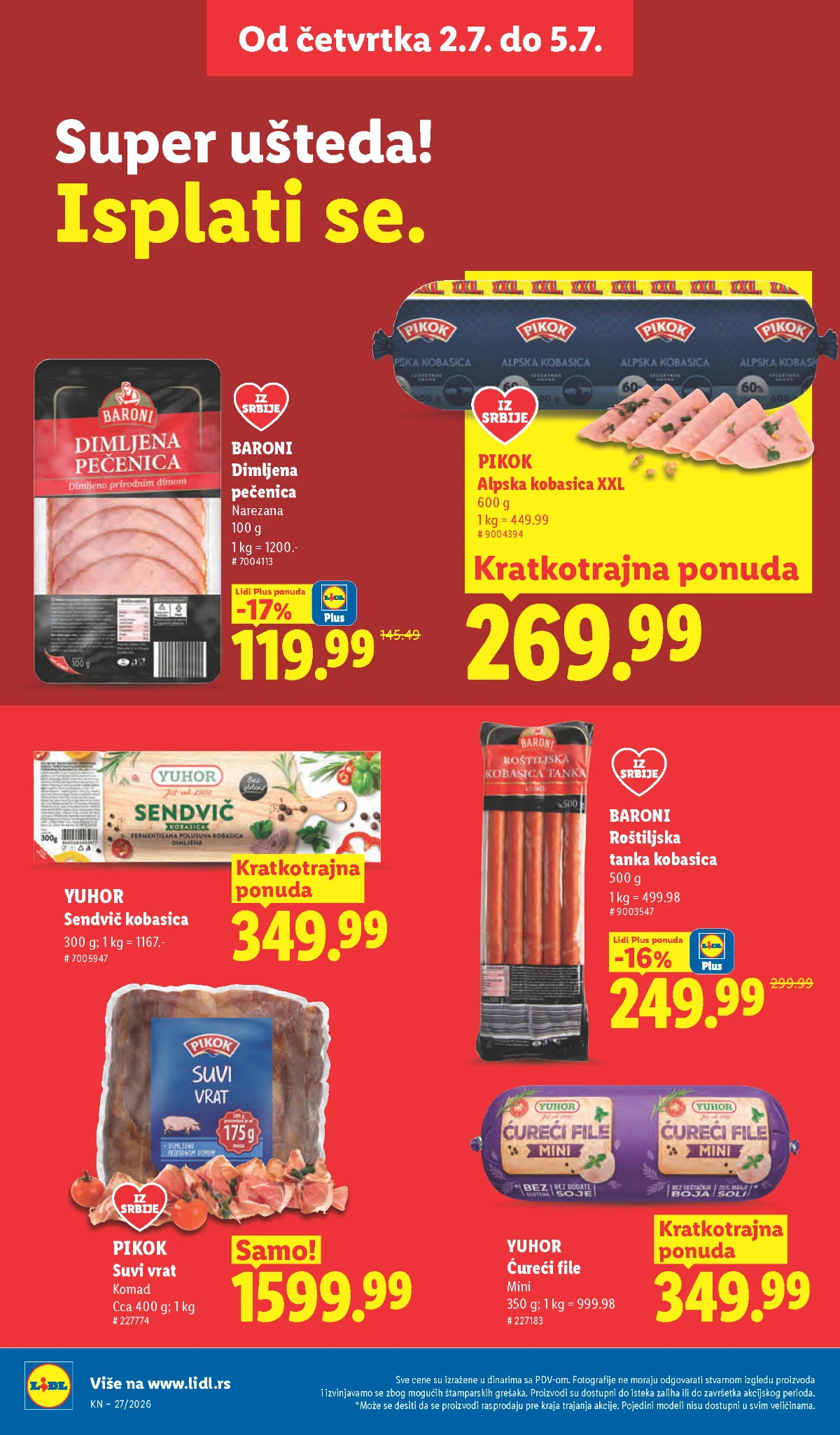 Deterdženti, sredstva za čišćenje i omekšivači u Lidl katalogu