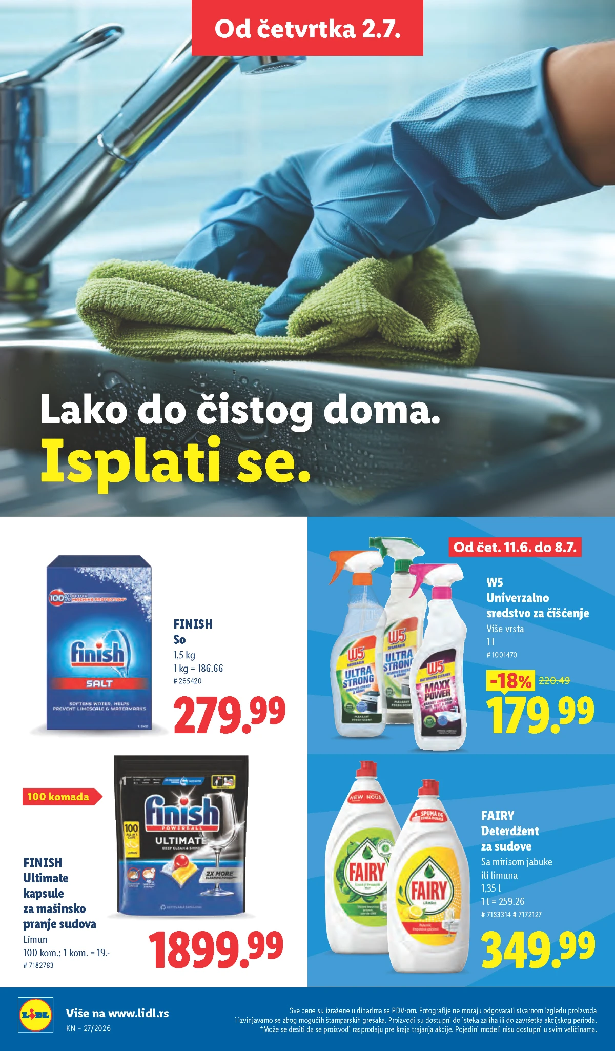 Pribor za domaćinstvo i organizaciju prostora u Lidl katalogu