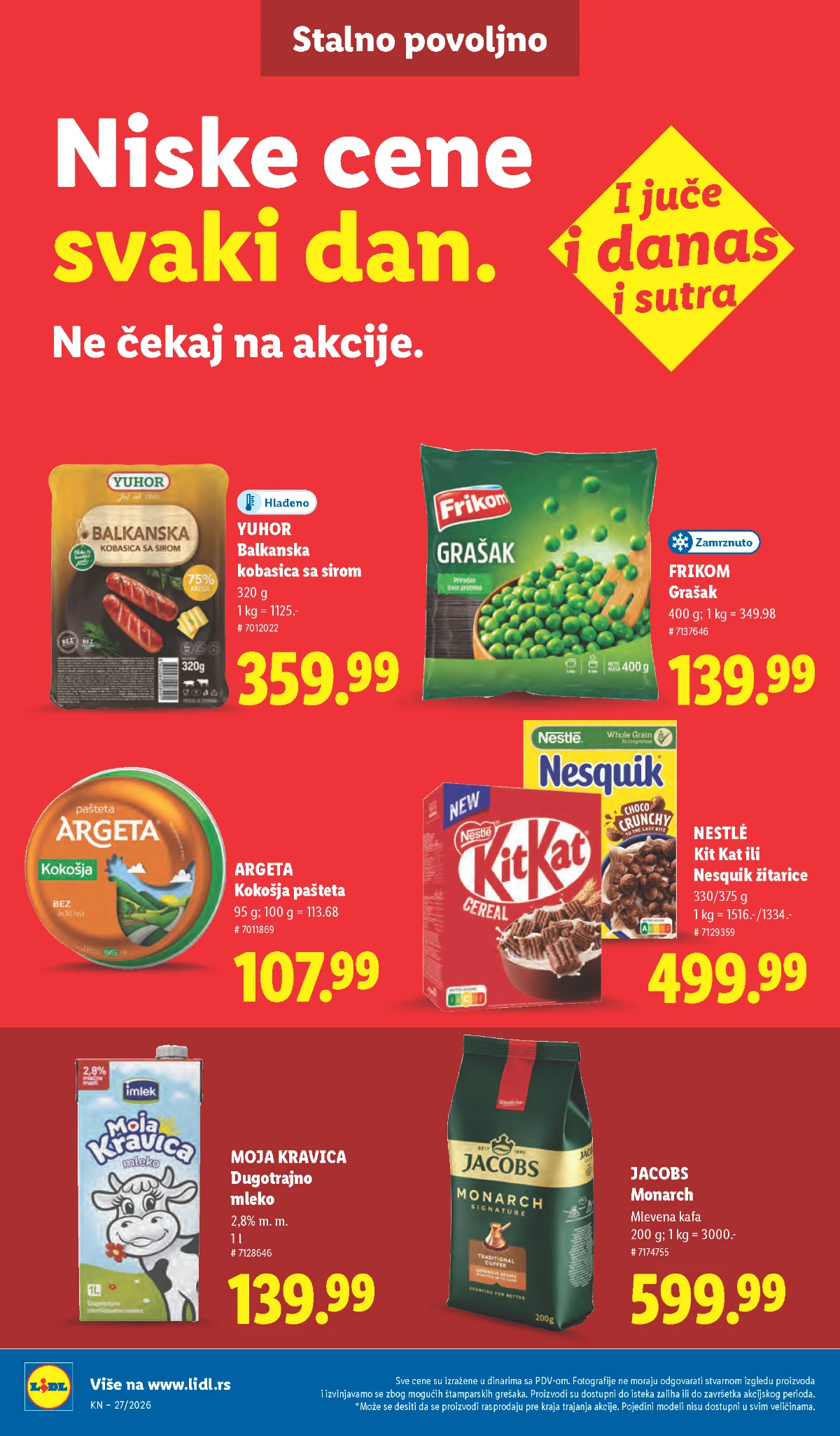 Poslednja strana Lidl kataloga sa informacijama o akciji do 08.07.2026