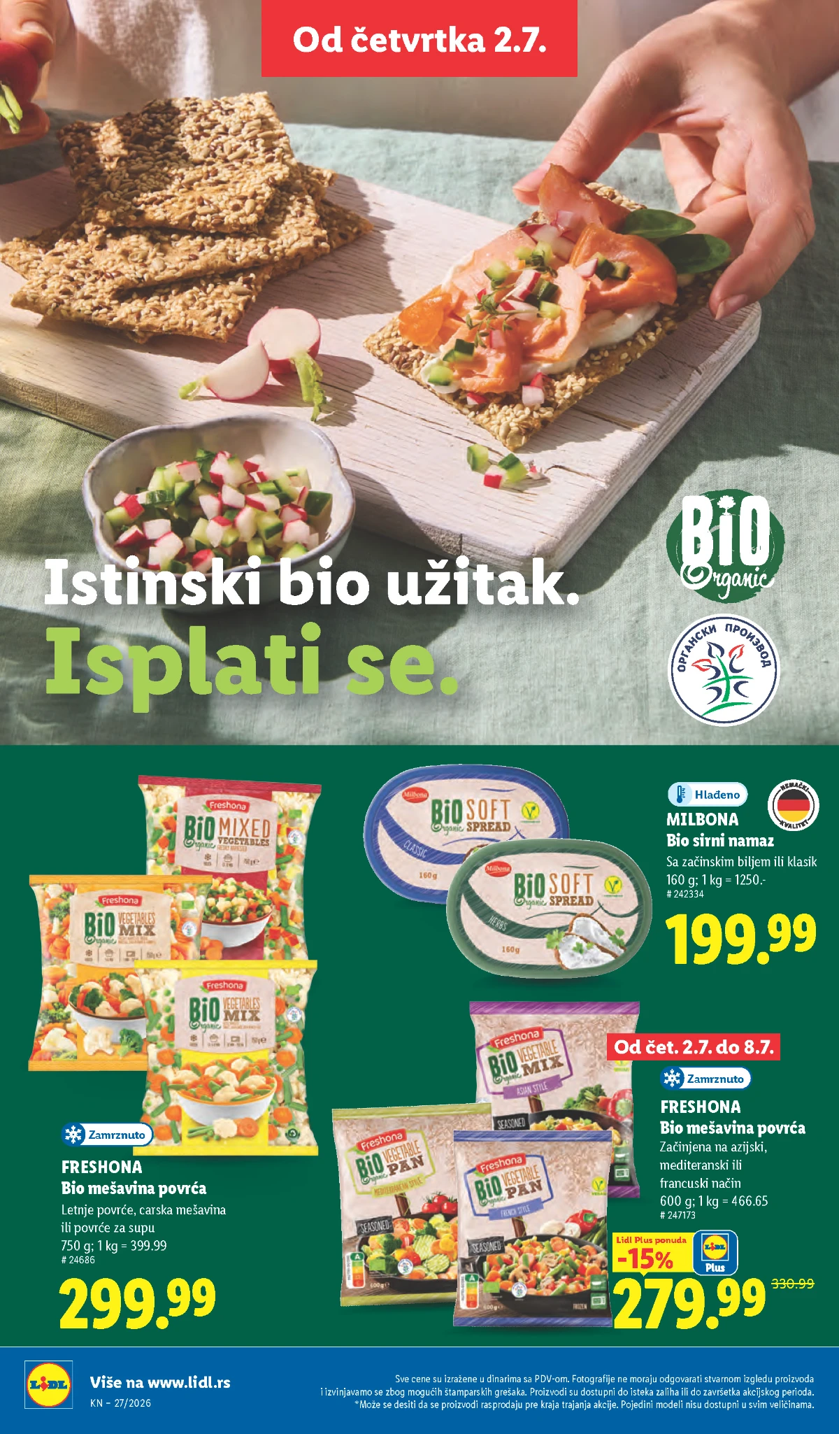 Završne informacije Lidl kataloga od 02.07. do 08.07.2026