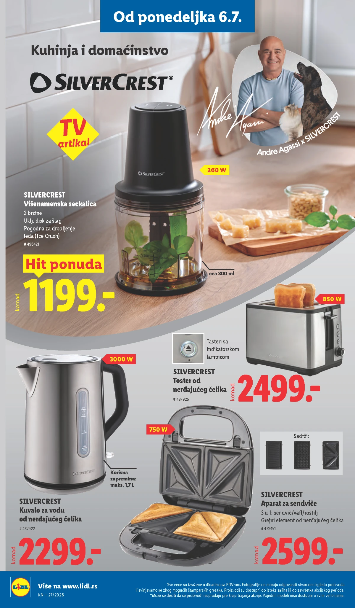 SilverCrest kuhinjski aparati i oprema u Lidl ponudi