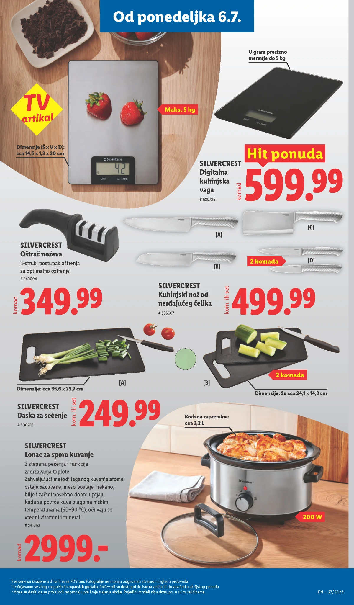 Lidl katalog do 08.07.2026 – kuhinja, domaćinstvo i sezonska ponuda