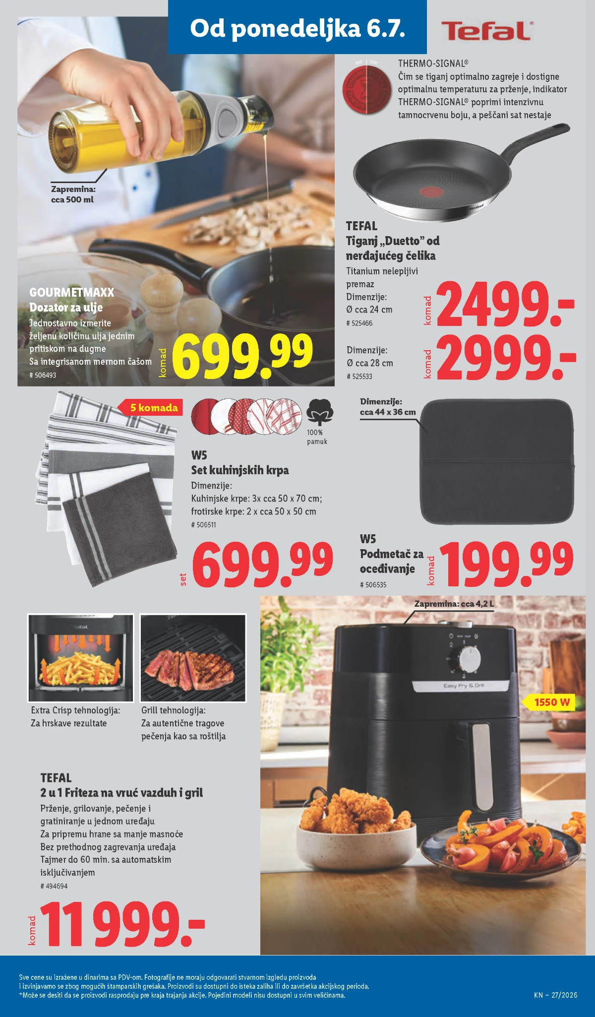 Lidl katalog do 08.07.2026 – kuhinja, domaćinstvo i sezonska ponuda