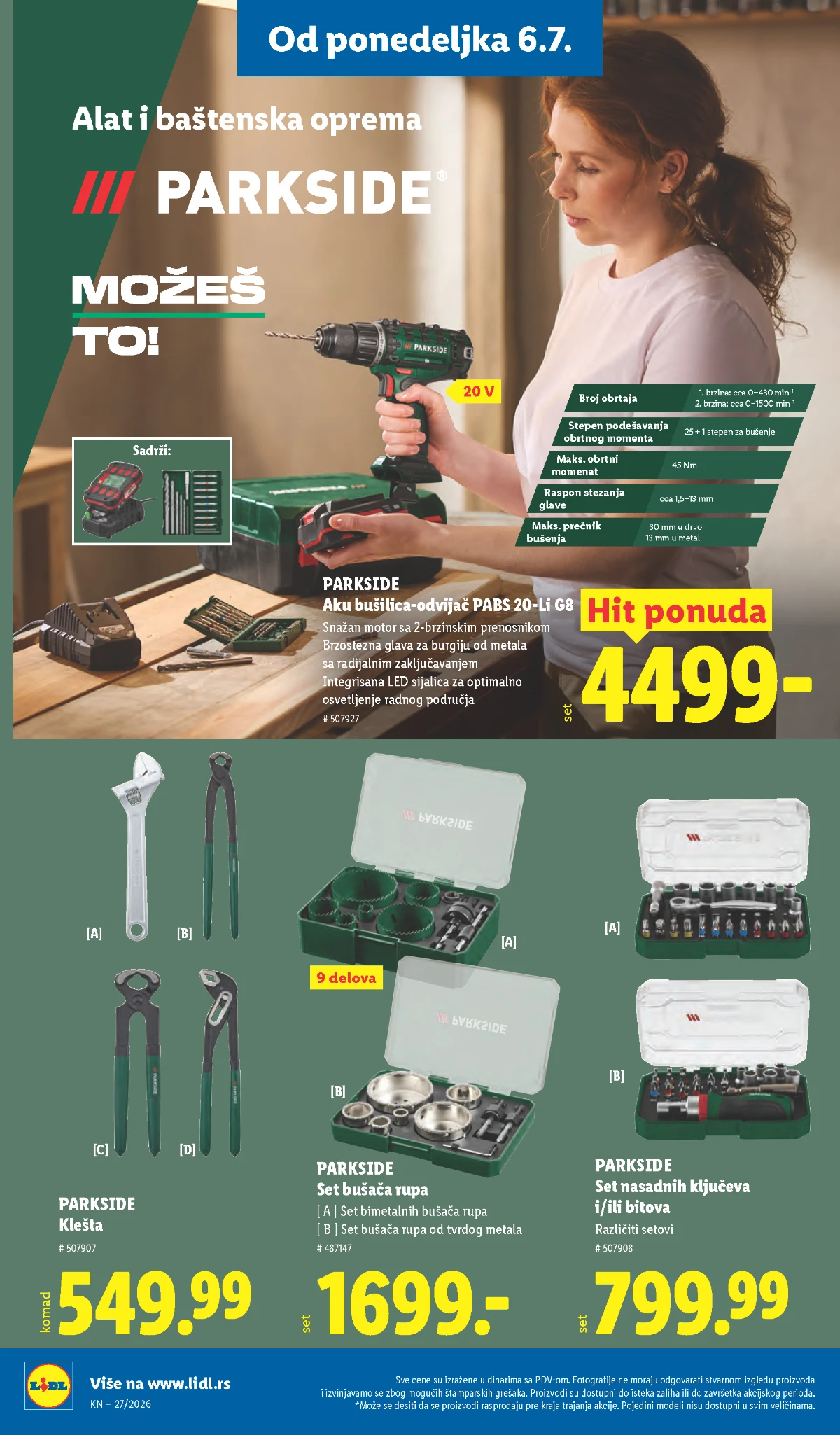 Lidl katalog do 08.07.2026 – kuhinja, domaćinstvo i sezonska ponuda