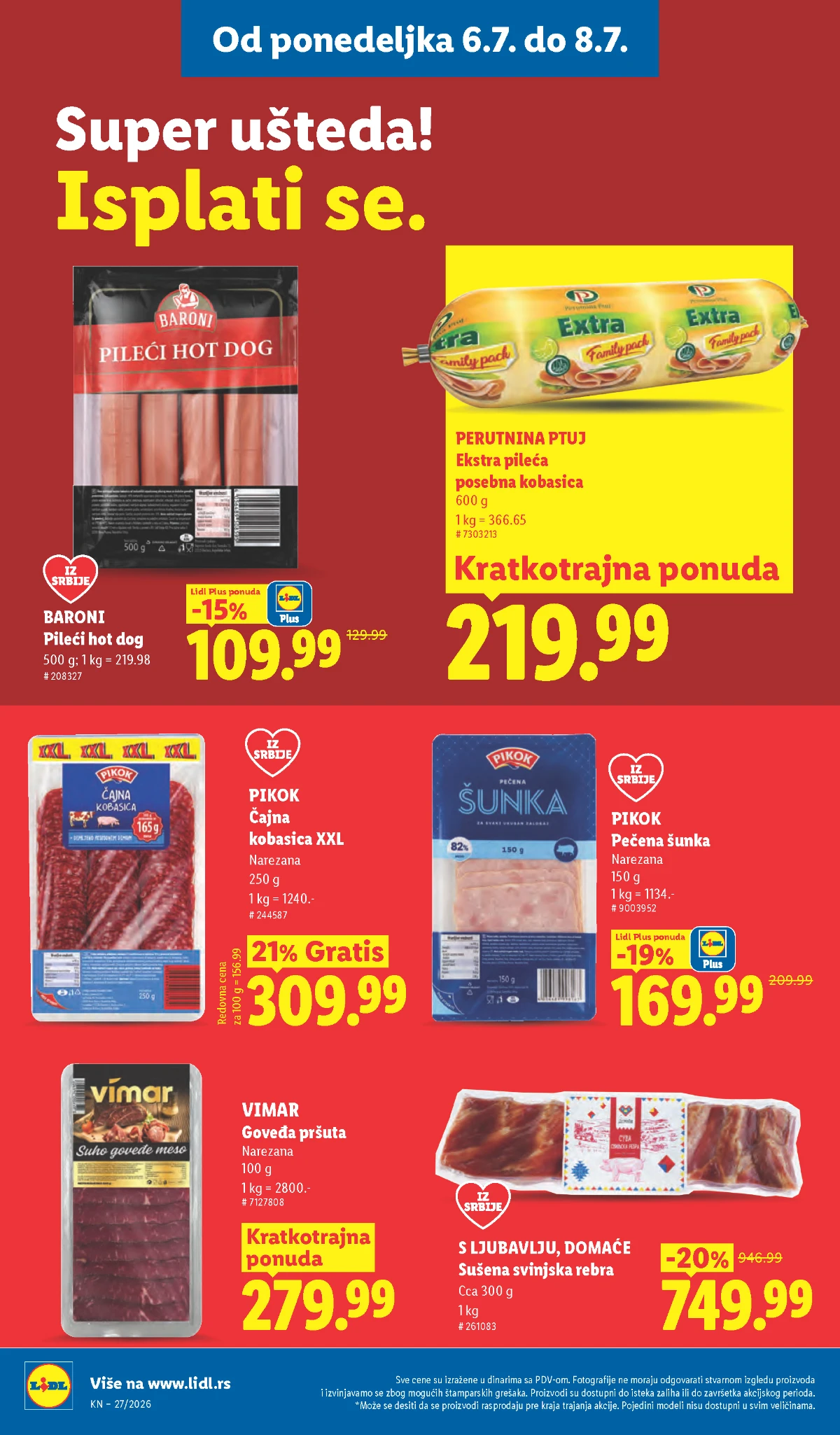 Lidl katalog do 08.07.2026 – kuhinja, domaćinstvo i sezonska ponuda