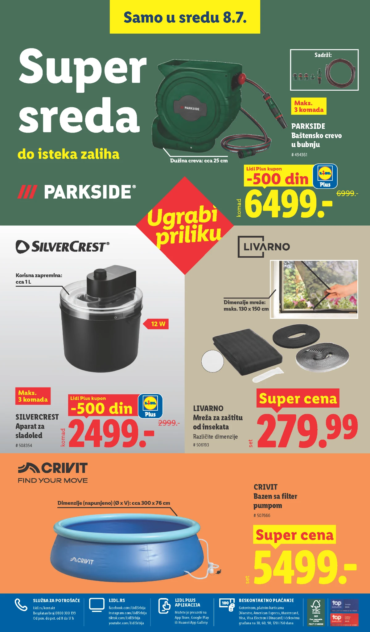 Lidl katalog do 08.07.2026 – kuhinja, domaćinstvo i sezonska ponuda