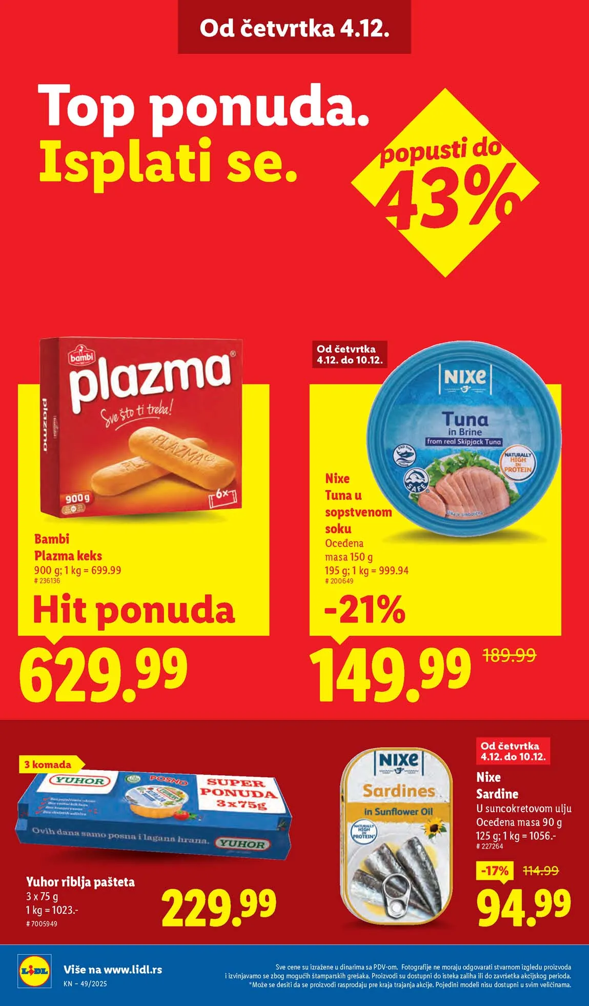 Lidl katalog sniženja Lidl akcija sniženja