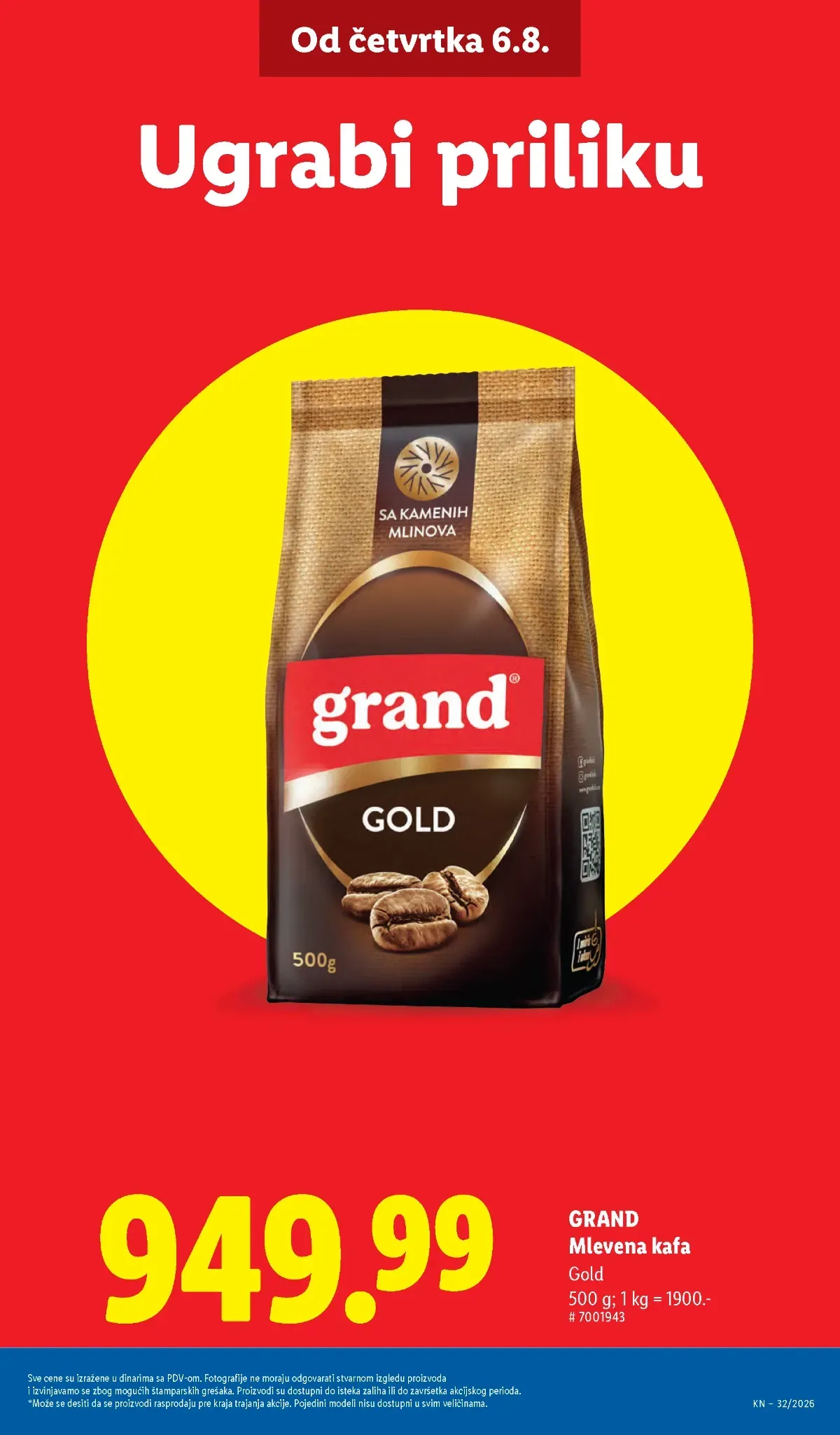 Grand Gold kafa i akcije u Lidl katalogu
