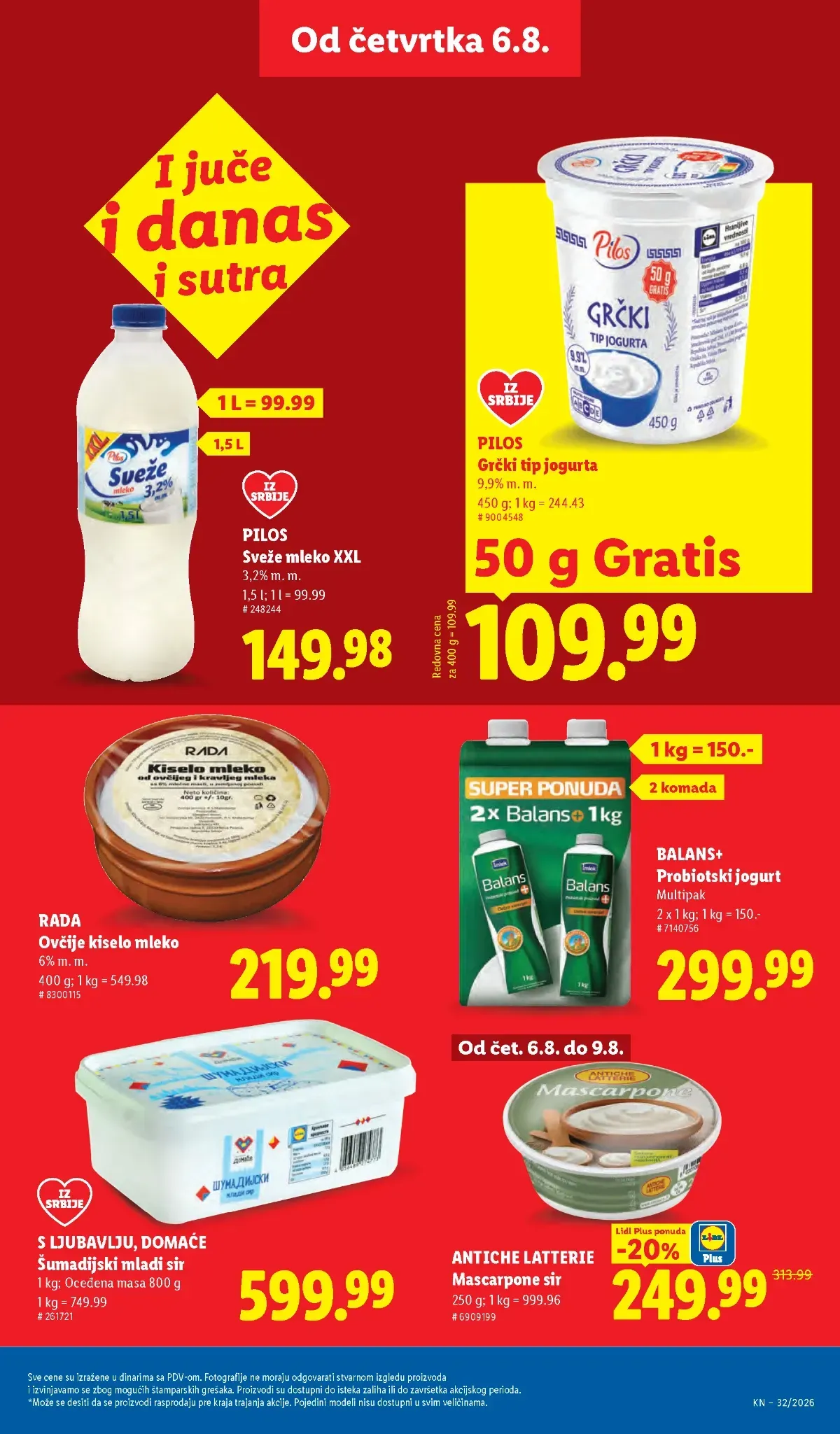 Zamrznuta hrana i gotova jela u Lidl katalogu