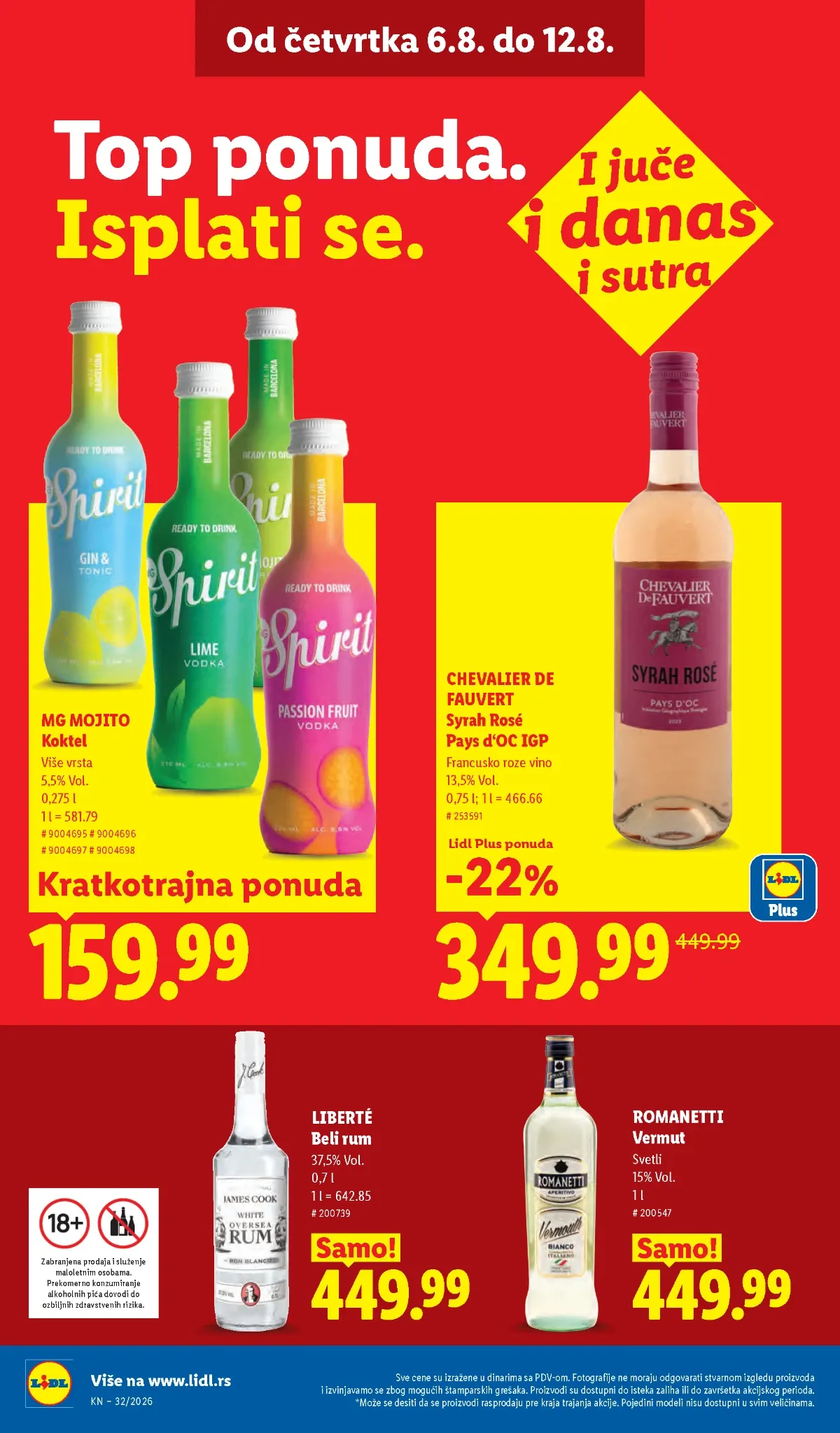 Kafa i topli napici u Lidl katalogu do 12.08.2026.
