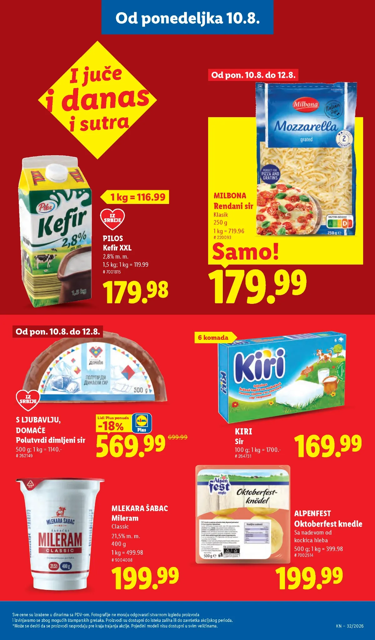 Poslednje akcije u Lidl katalogu do 12.08.2026.