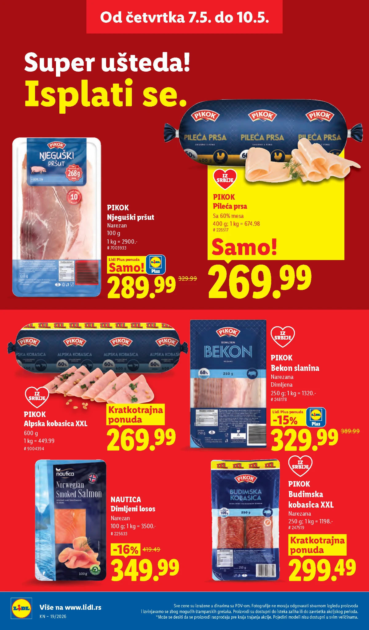Lidl katalog akcija strana 22 hit ponude Srbija 2026