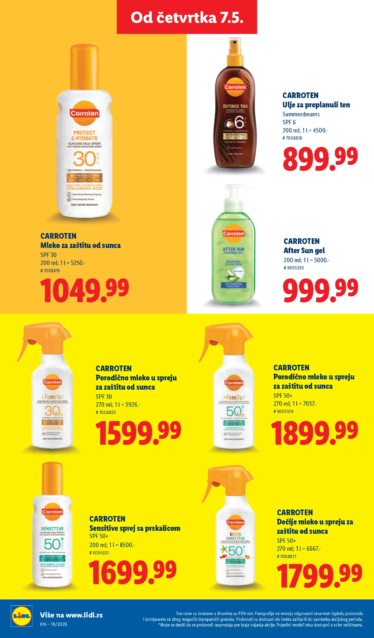 Lidl katalog akcija strana 62 hit ponude Srbija 2026