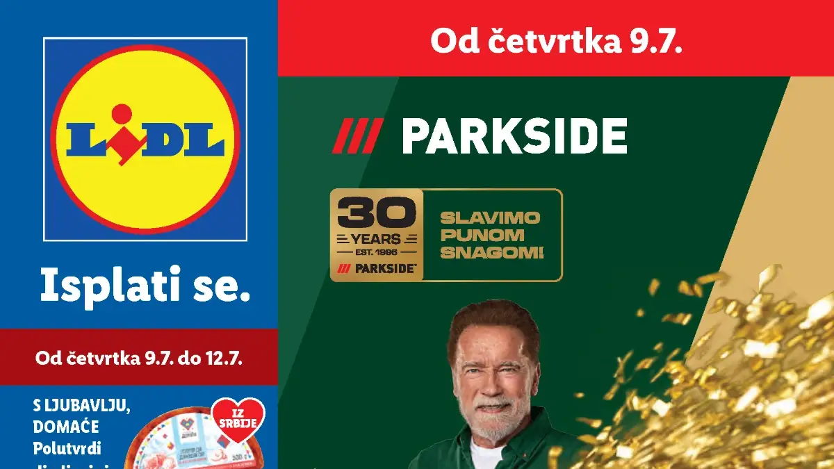 Lidl katalog donosi popuste do 33%, Parkside akciju i nove ponude za prehranu, domaće proizvode i svakodnevnu kupovinu