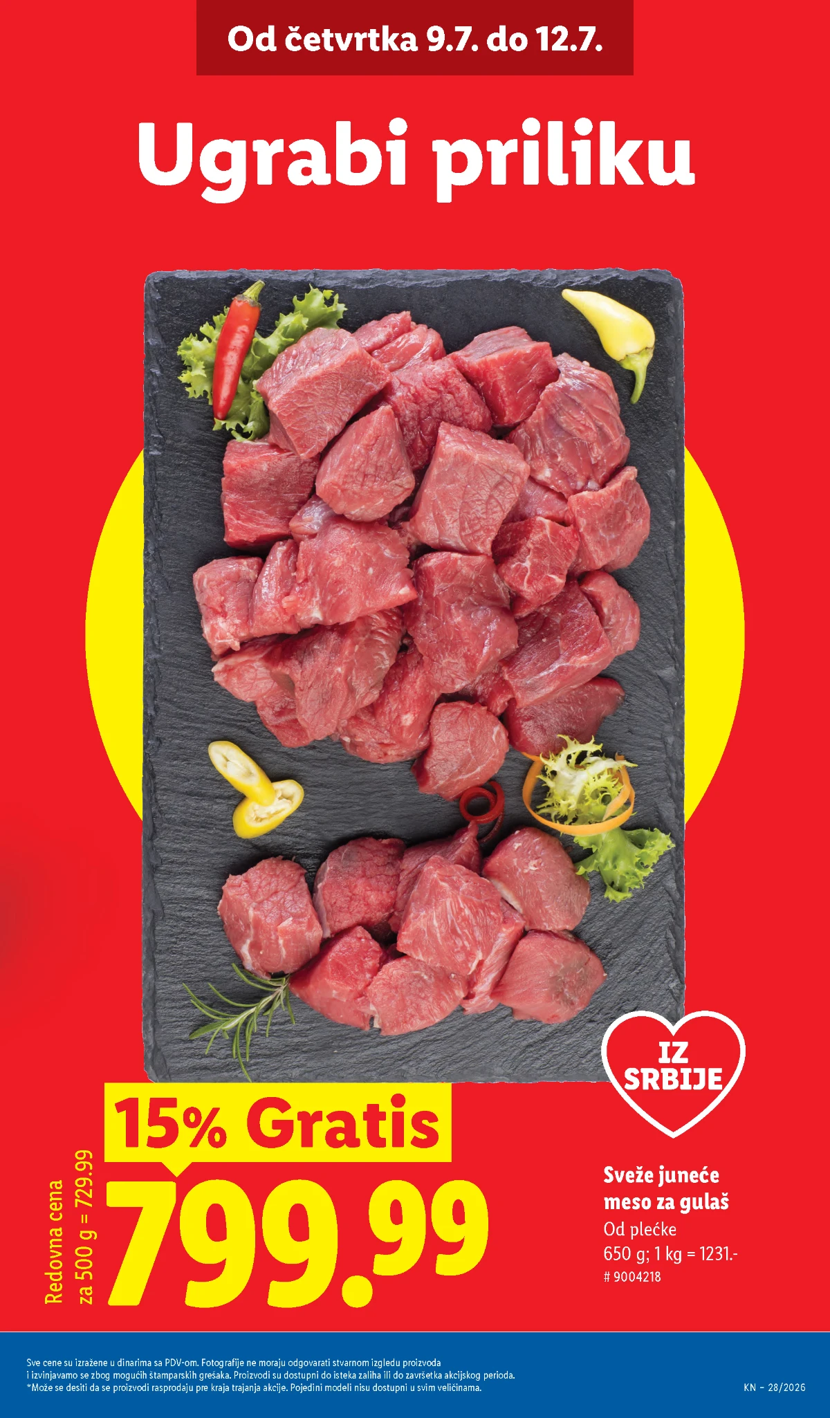 Lidl katalog strana 3 – nove akcije na sveže proizvode
