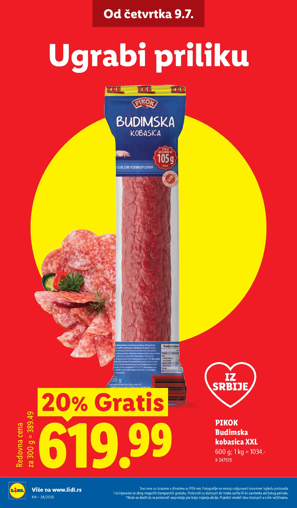 Lidl katalog strana 4 – delikates proizvodi na akciji