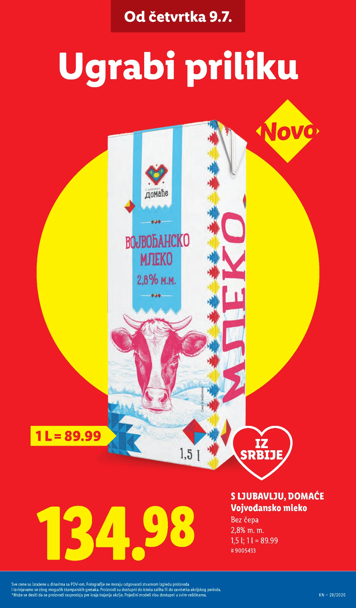 Lidl katalog strana 7 – mlečni proizvodi i domaći brendovi