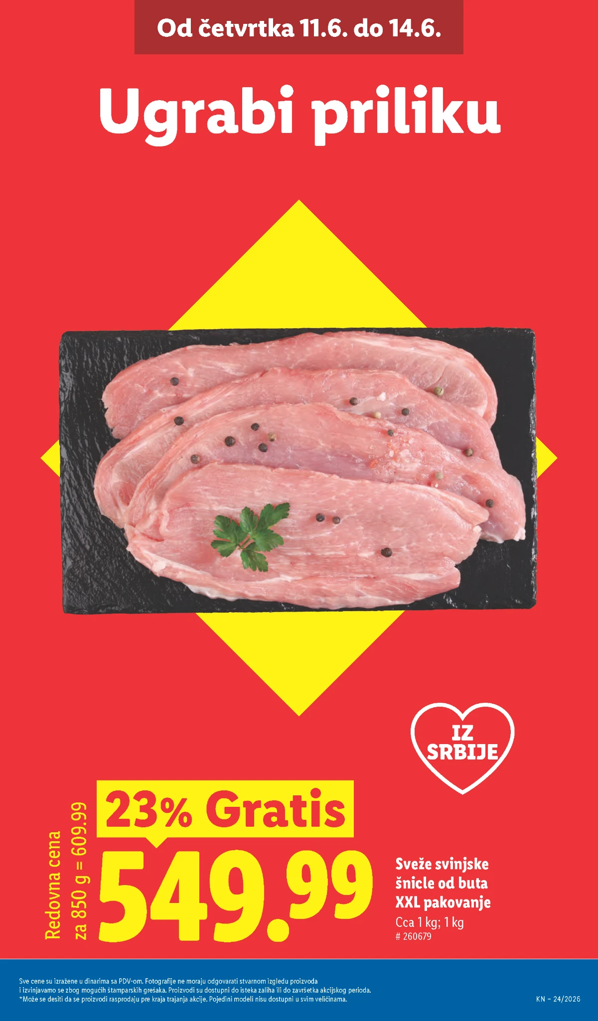 Lidl Plus ponude ćureća prsa i kisela pavlaka XXL
