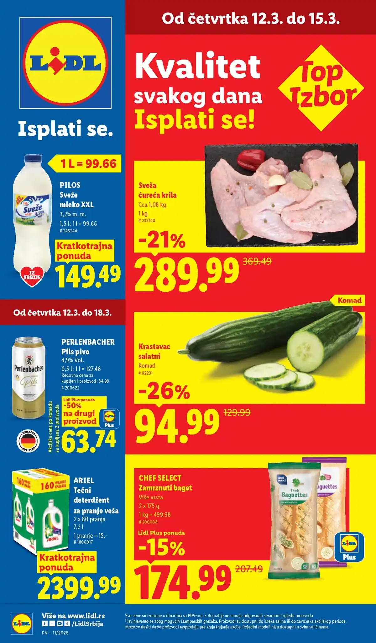 Lidl akcija stiže novi katalog popusta do 18.03.2026